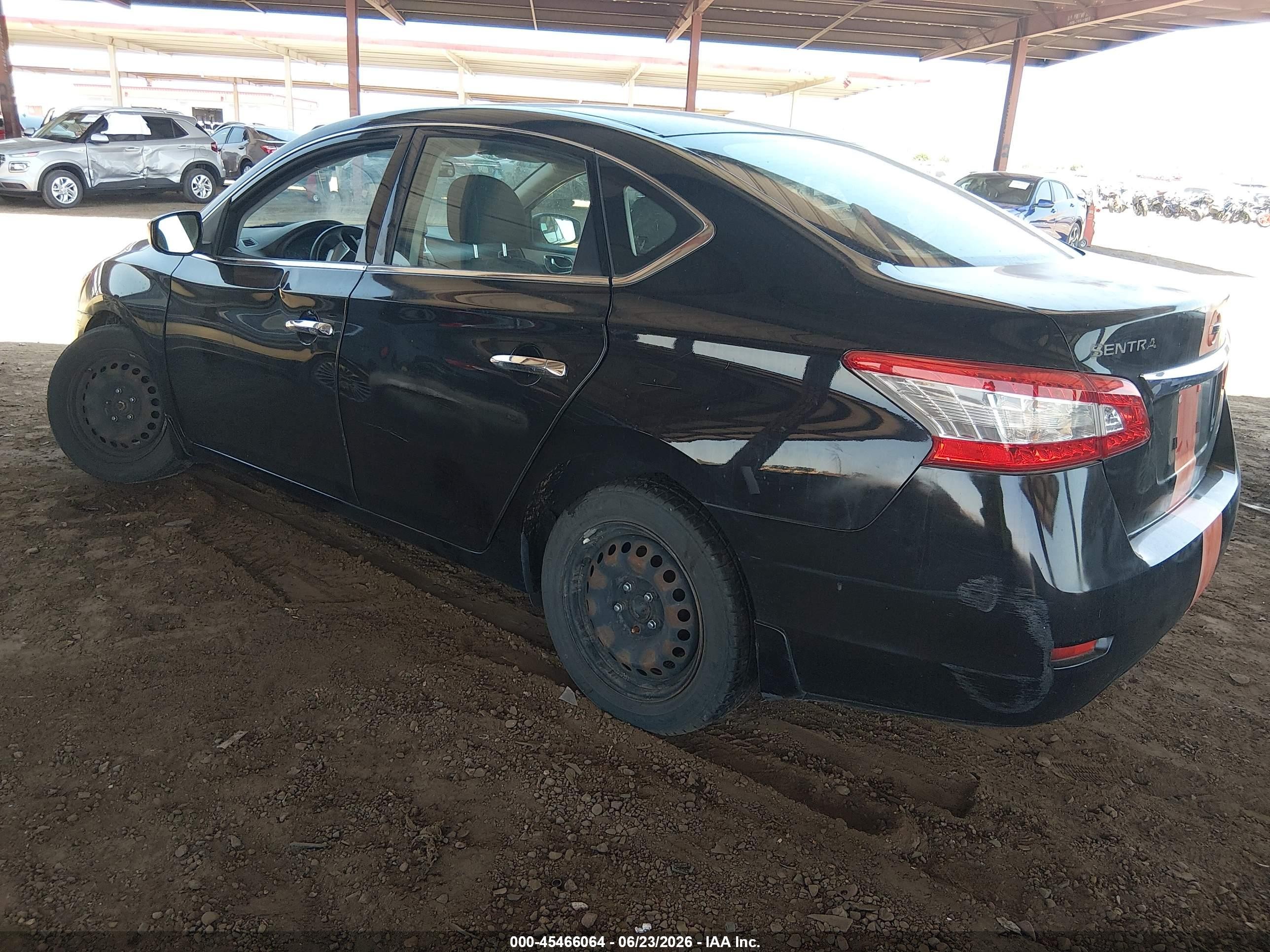 2014 Nissan Sentra S Black vin: 3N1AB7AP0EY280196