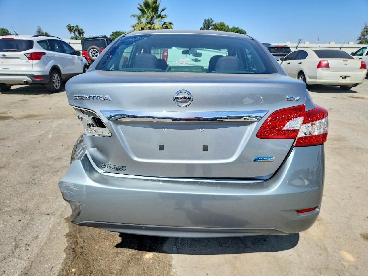 2014 Nissan Sentra Sv Gray vin: 3N1AB7AP0EY283017