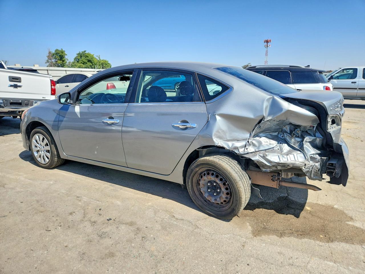 2014 Nissan Sentra Sv Gray vin: 3N1AB7AP0EY283017