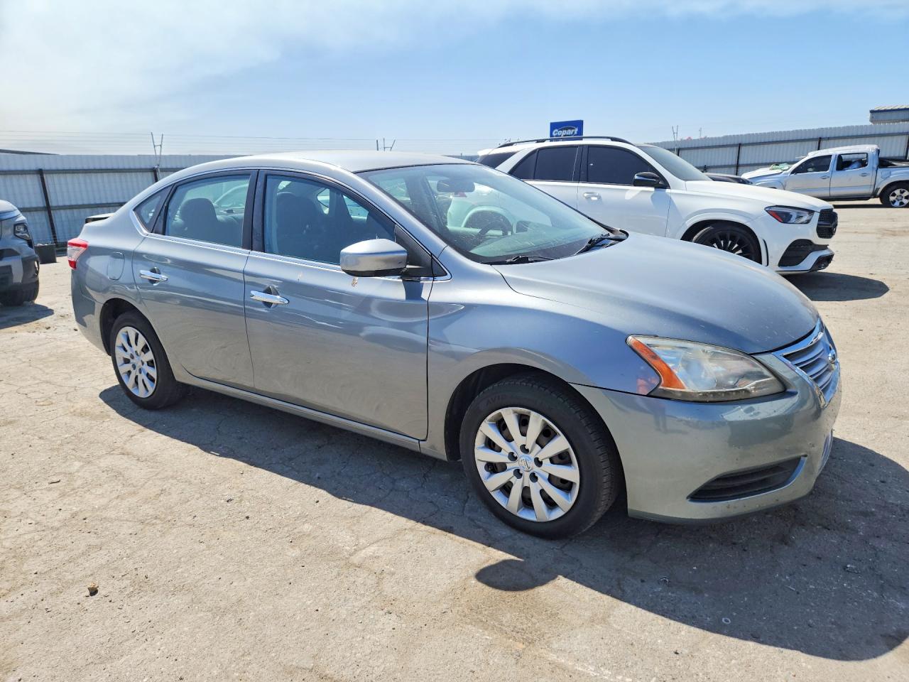 2014 Nissan Sentra Sv Gray vin: 3N1AB7AP0EY283017