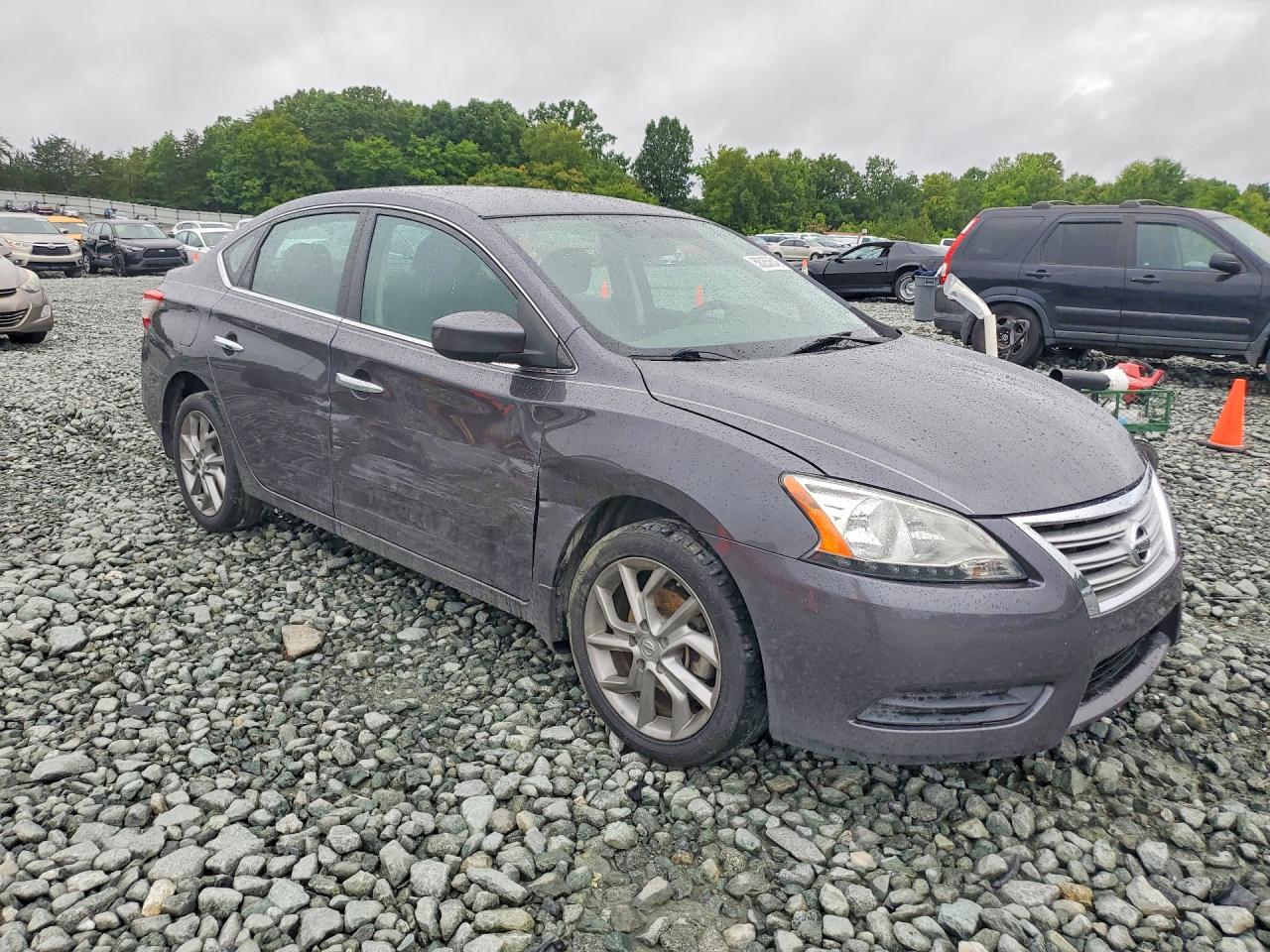 2014 Nissan Sentra S Blue vin: 3N1AB7AP0EY287956