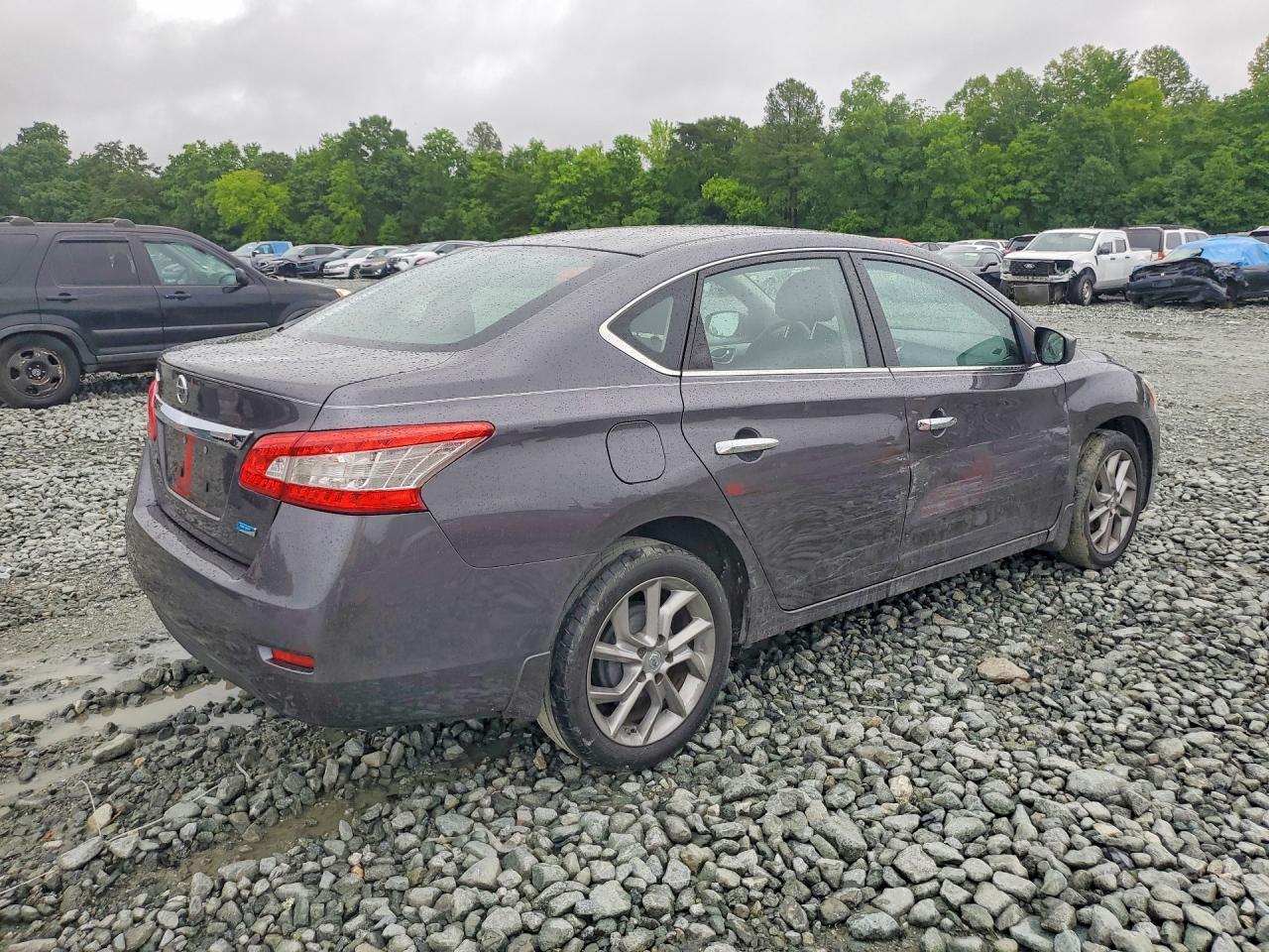 2014 Nissan Sentra S Blue vin: 3N1AB7AP0EY287956