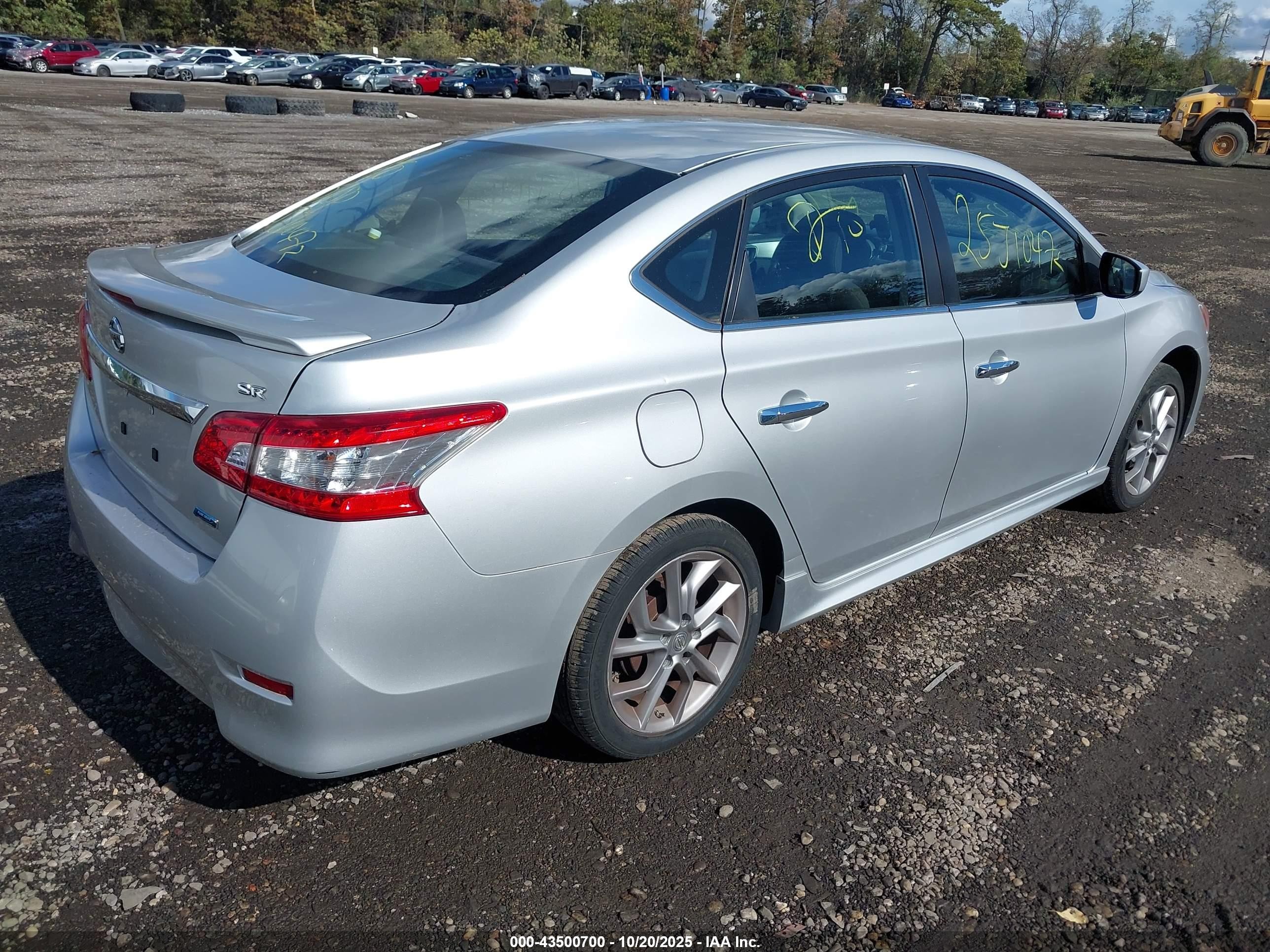 2014 Nissan Sentra Sr Silver vin: 3N1AB7AP0EY296723