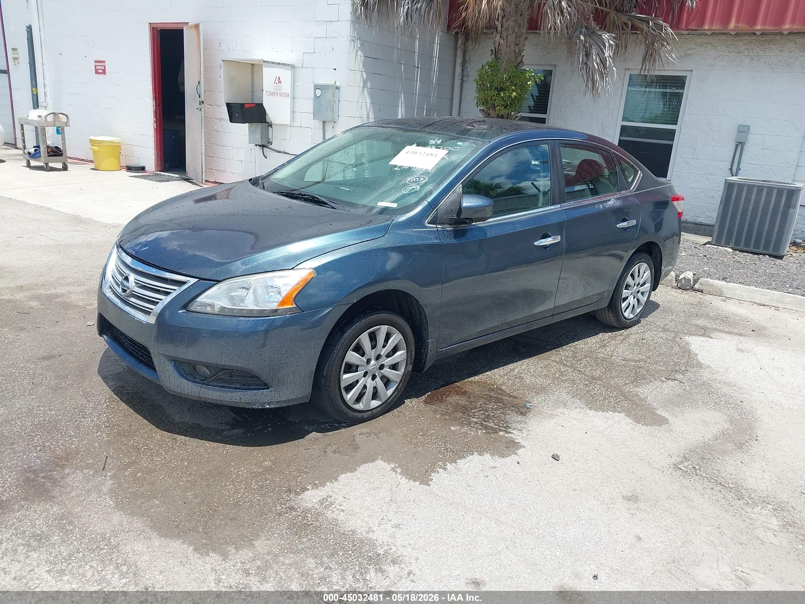 2014 Nissan Sentra S Green vin: 3N1AB7AP0EY298200