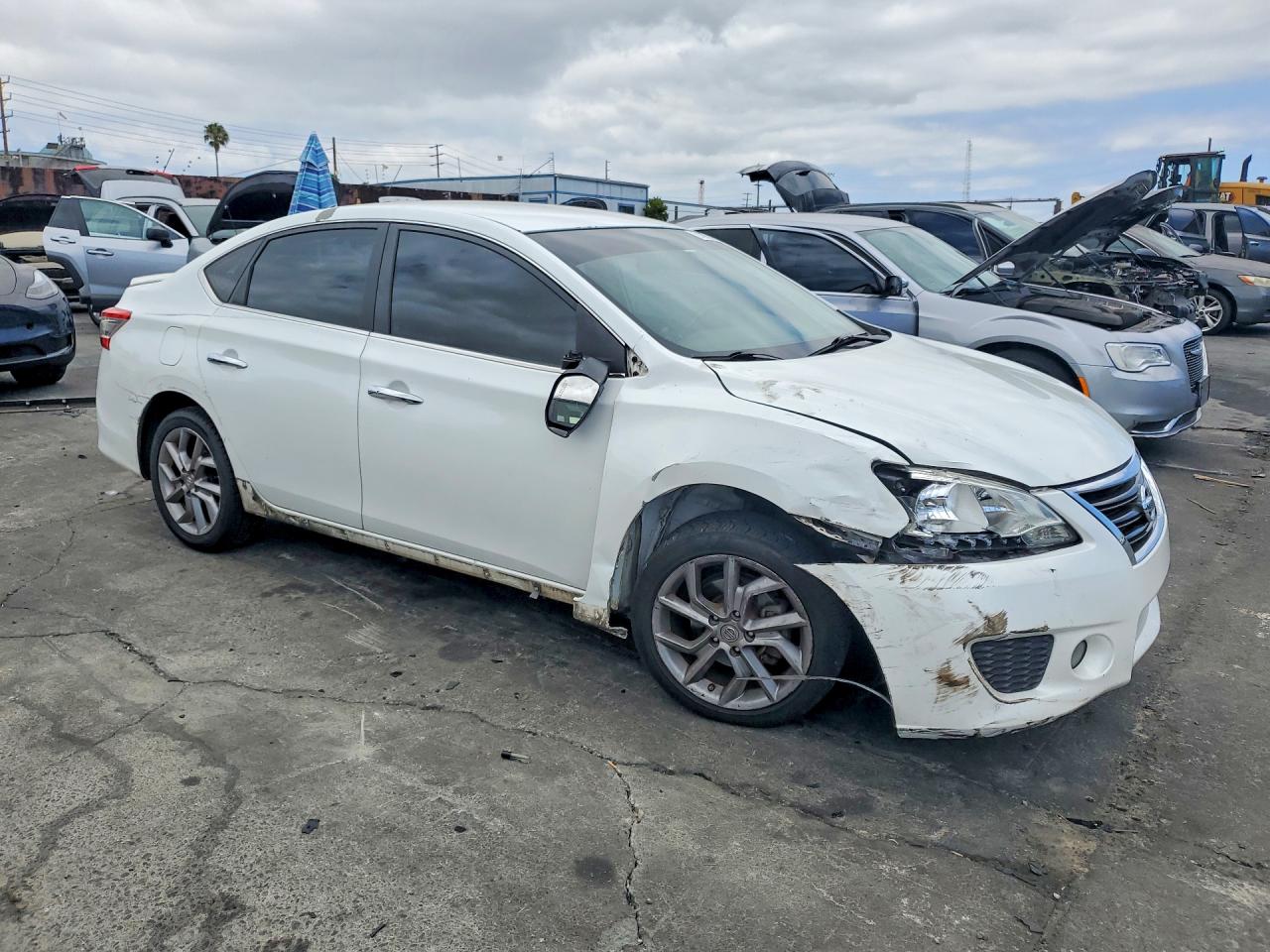 2014 Nissan Sentra Sr White vin: 3N1AB7AP0EY298780