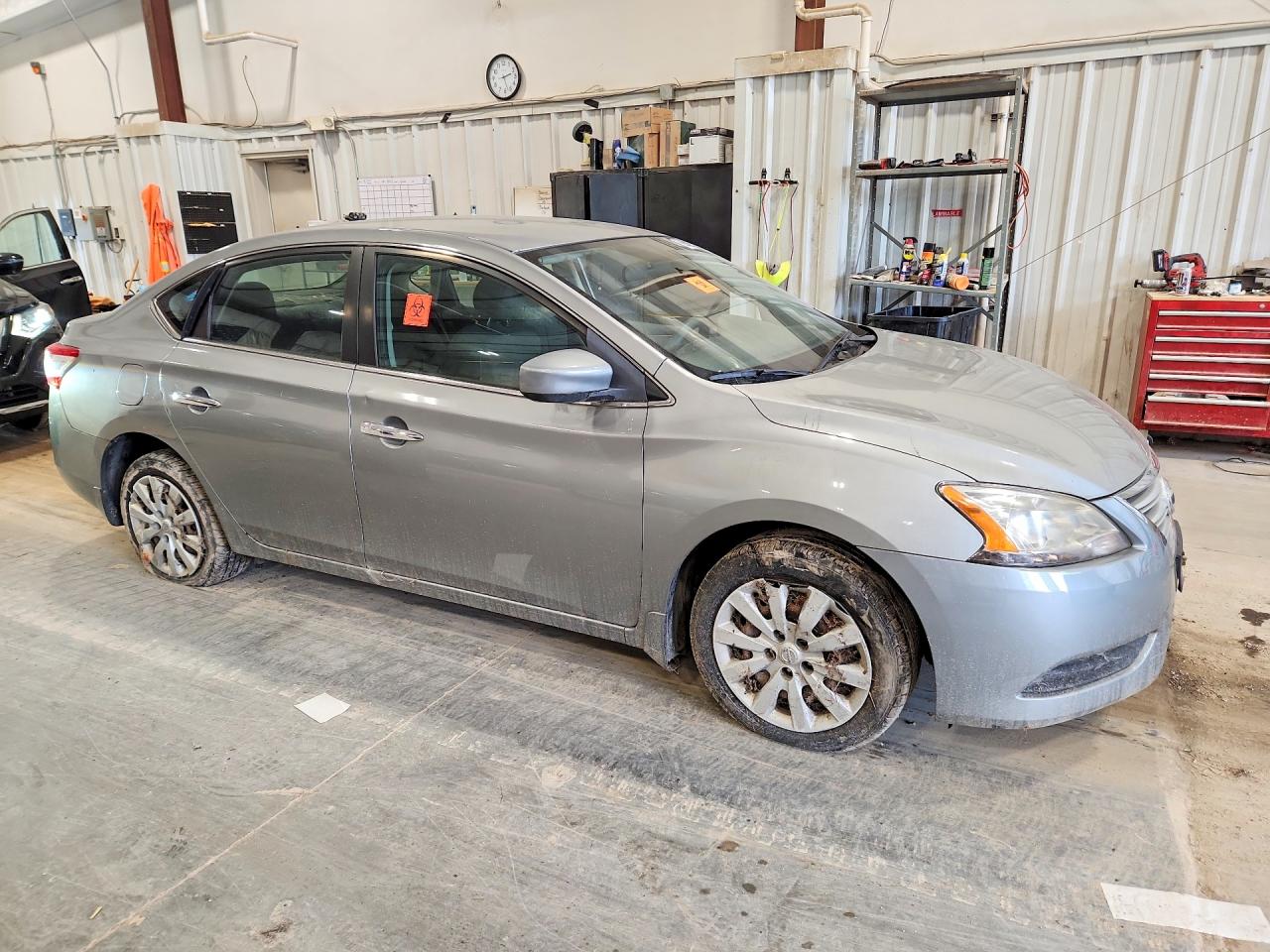 2014 Nissan Sentra Sv Gray vin: 3N1AB7AP0EY304884