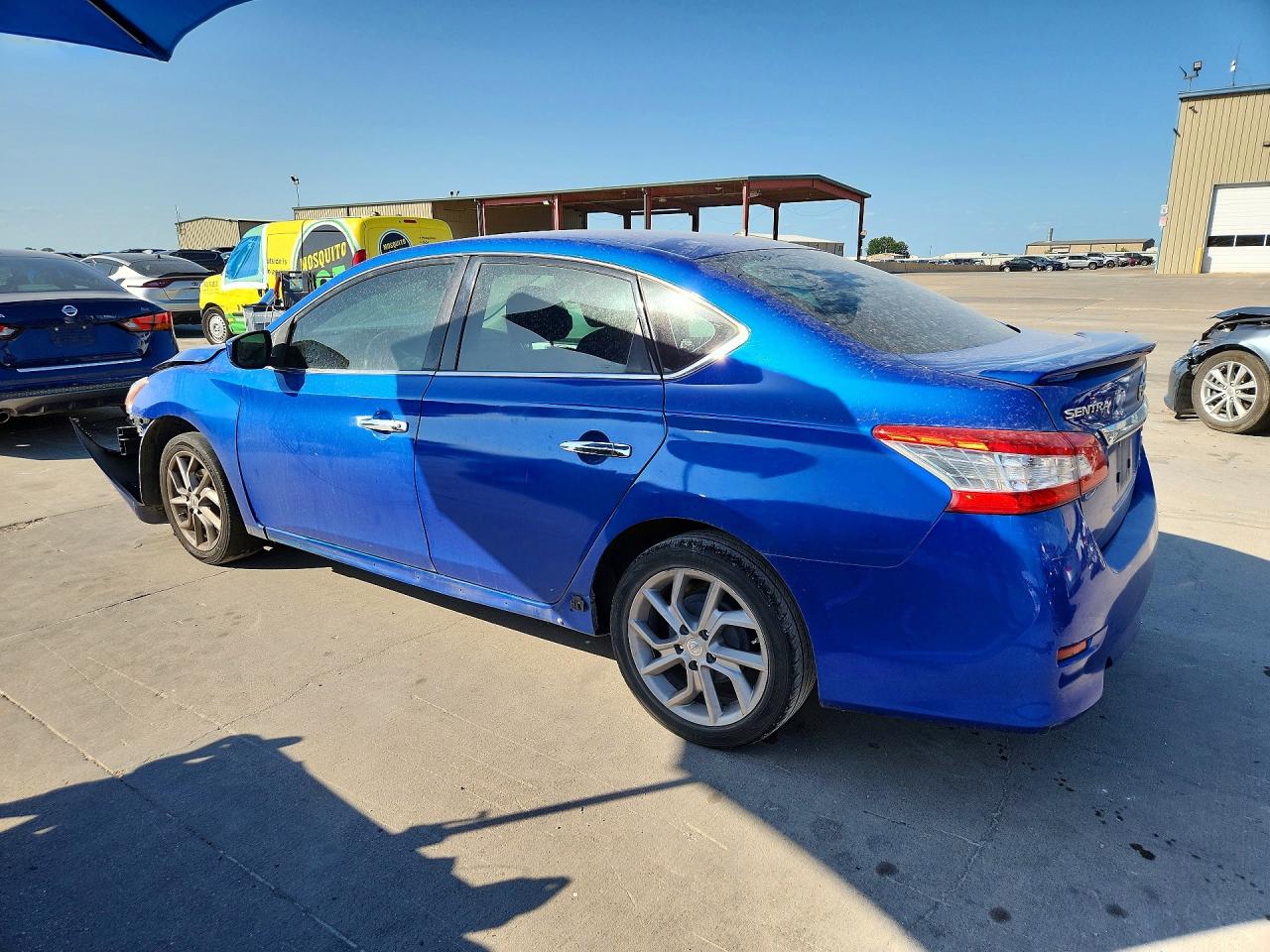 2014 Nissan Sentra Sr Blue vin: 3N1AB7AP0EY306831