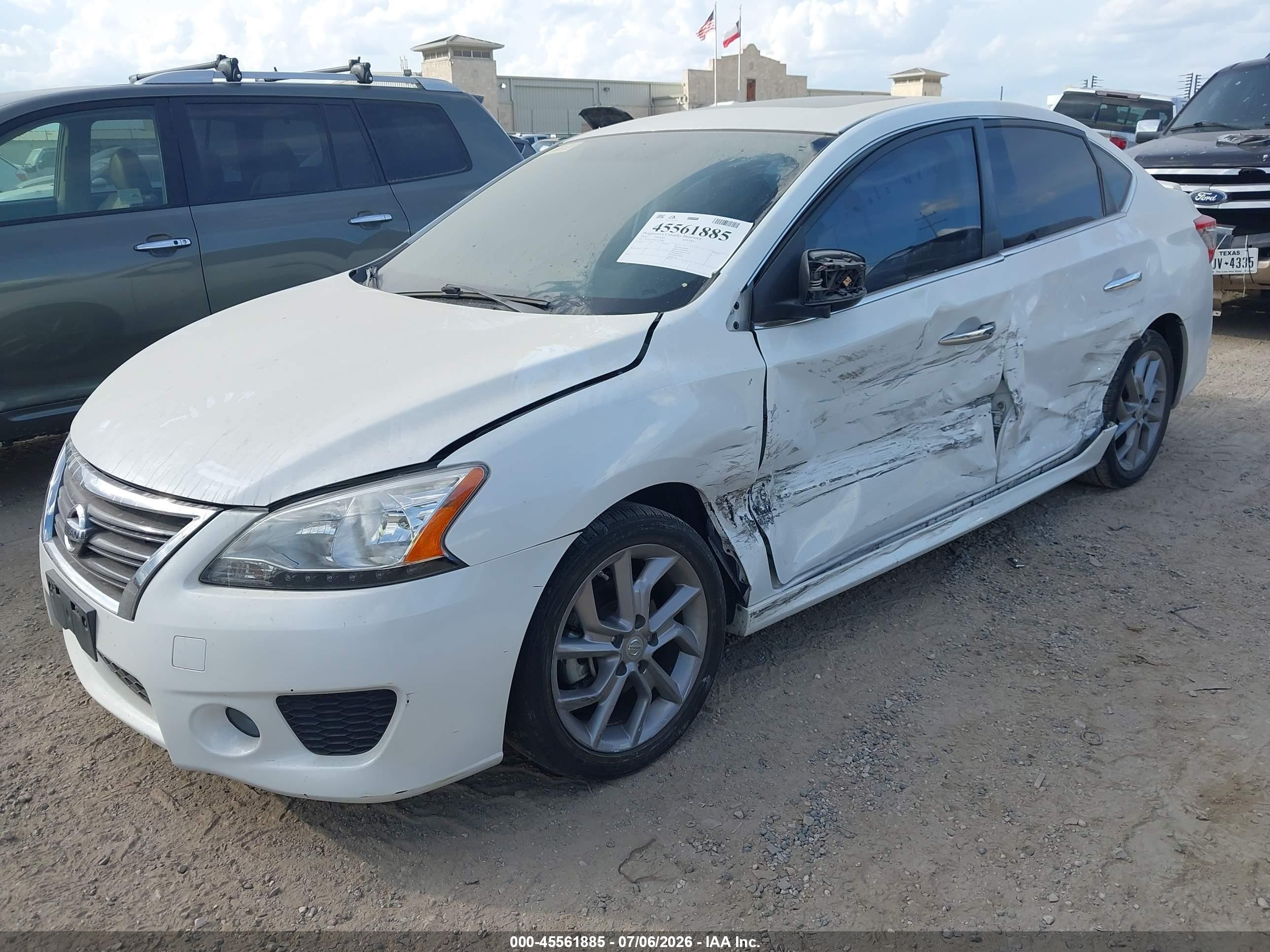 2014 Nissan Sentra Sr White vin: 3N1AB7AP0EY307980