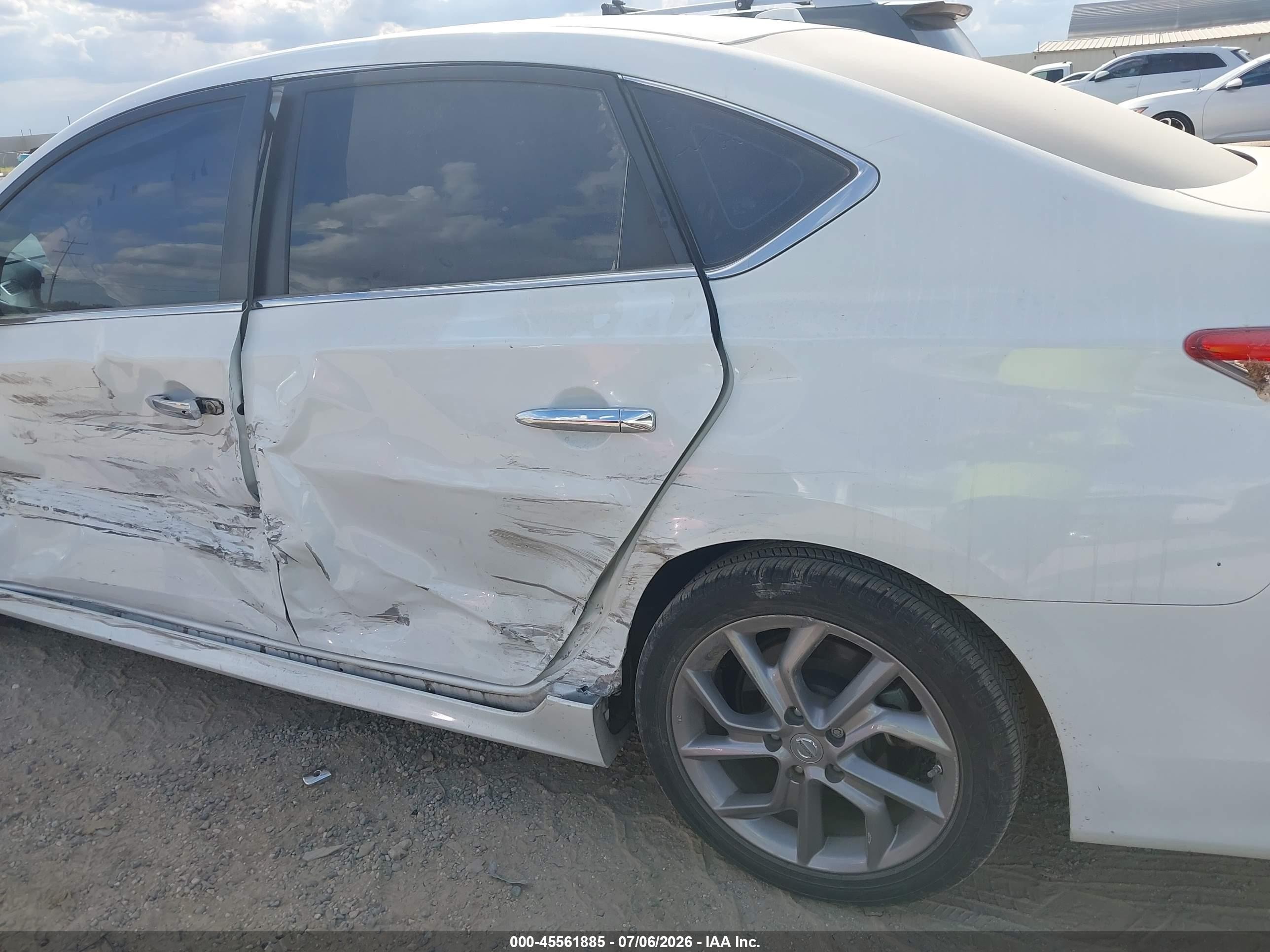 2014 Nissan Sentra Sr White vin: 3N1AB7AP0EY307980