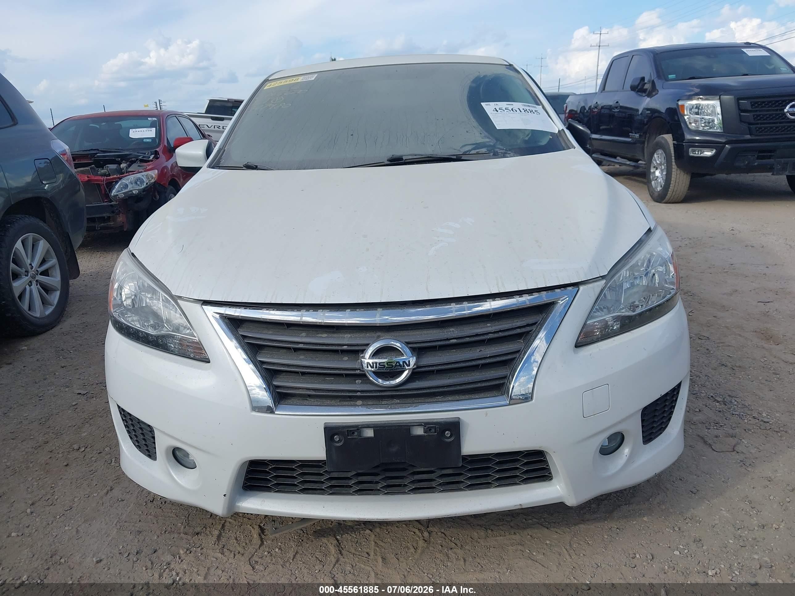 2014 Nissan Sentra Sr White vin: 3N1AB7AP0EY307980
