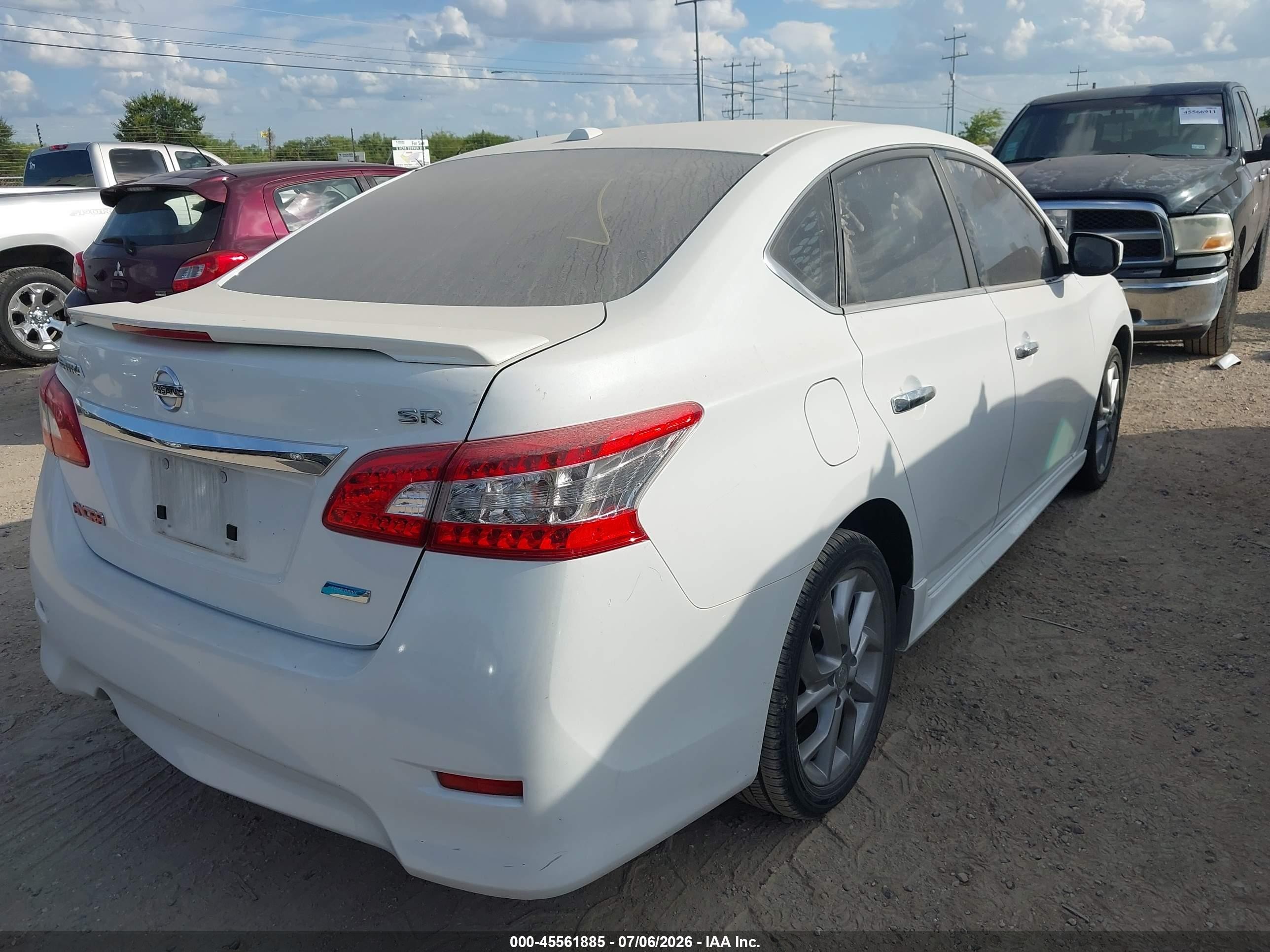 2014 Nissan Sentra Sr White vin: 3N1AB7AP0EY307980