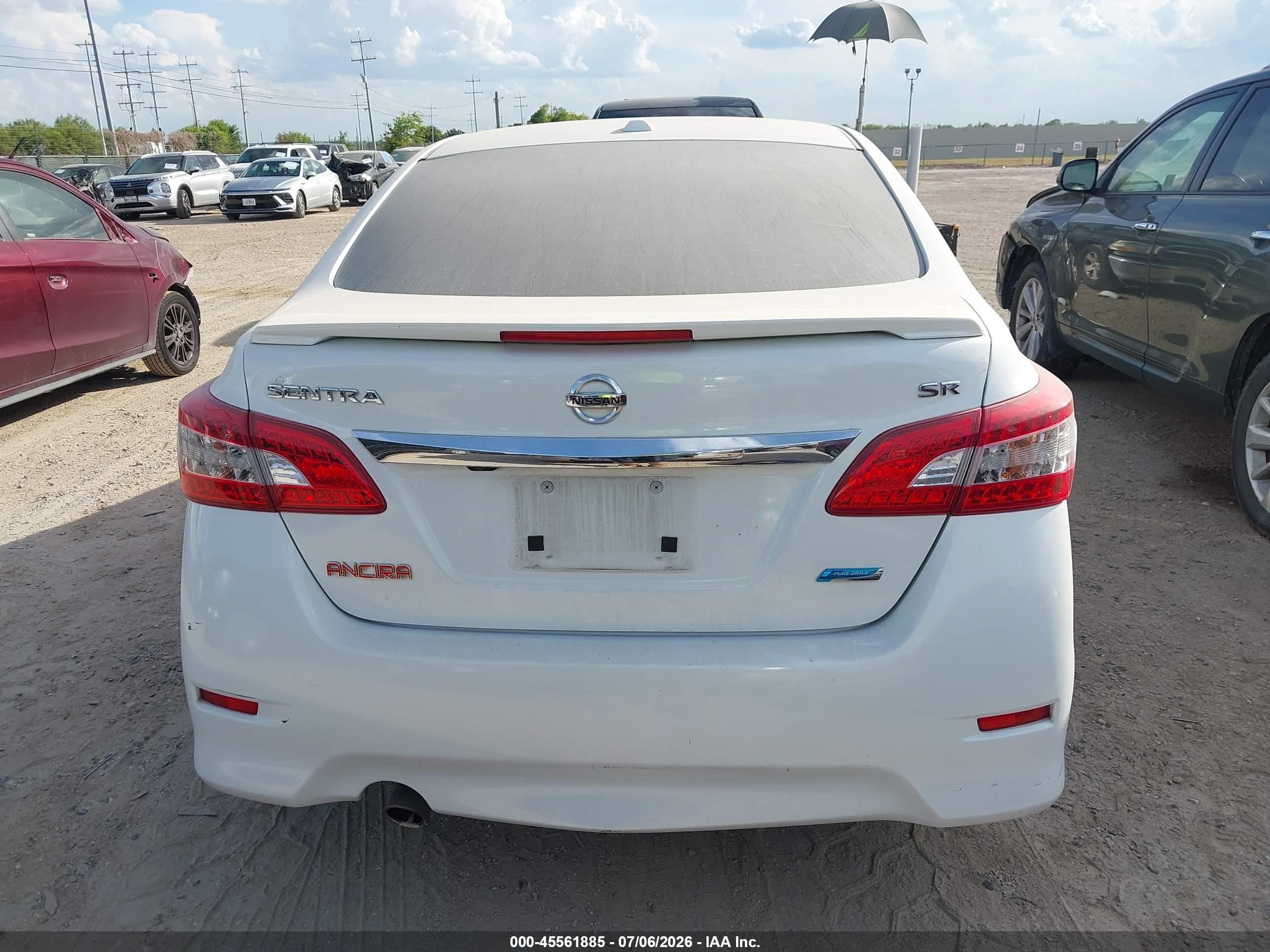 2014 Nissan Sentra Sr White vin: 3N1AB7AP0EY307980