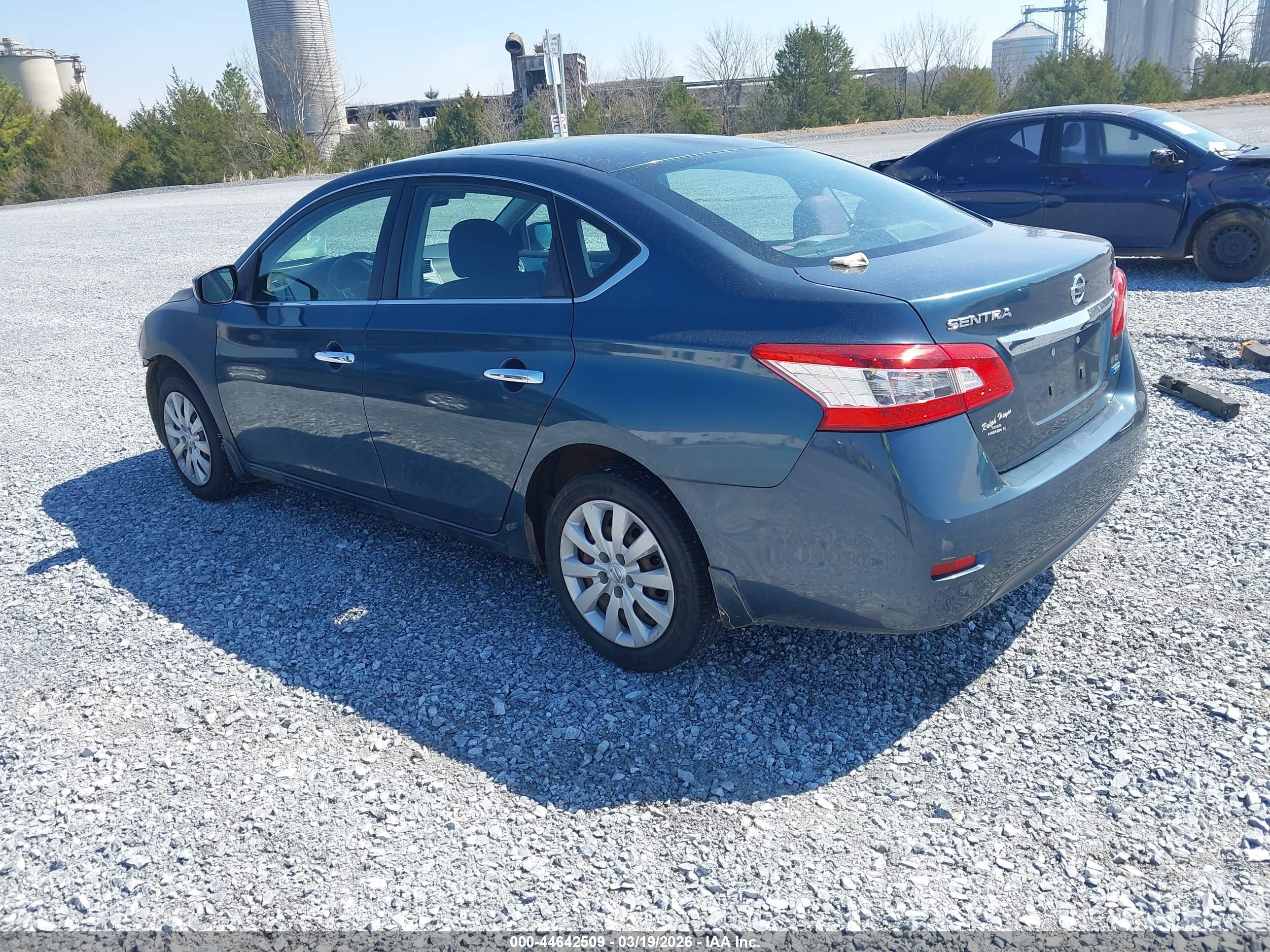 2014 Nissan Sentra Sv Blue vin: 3N1AB7AP0EY310765
