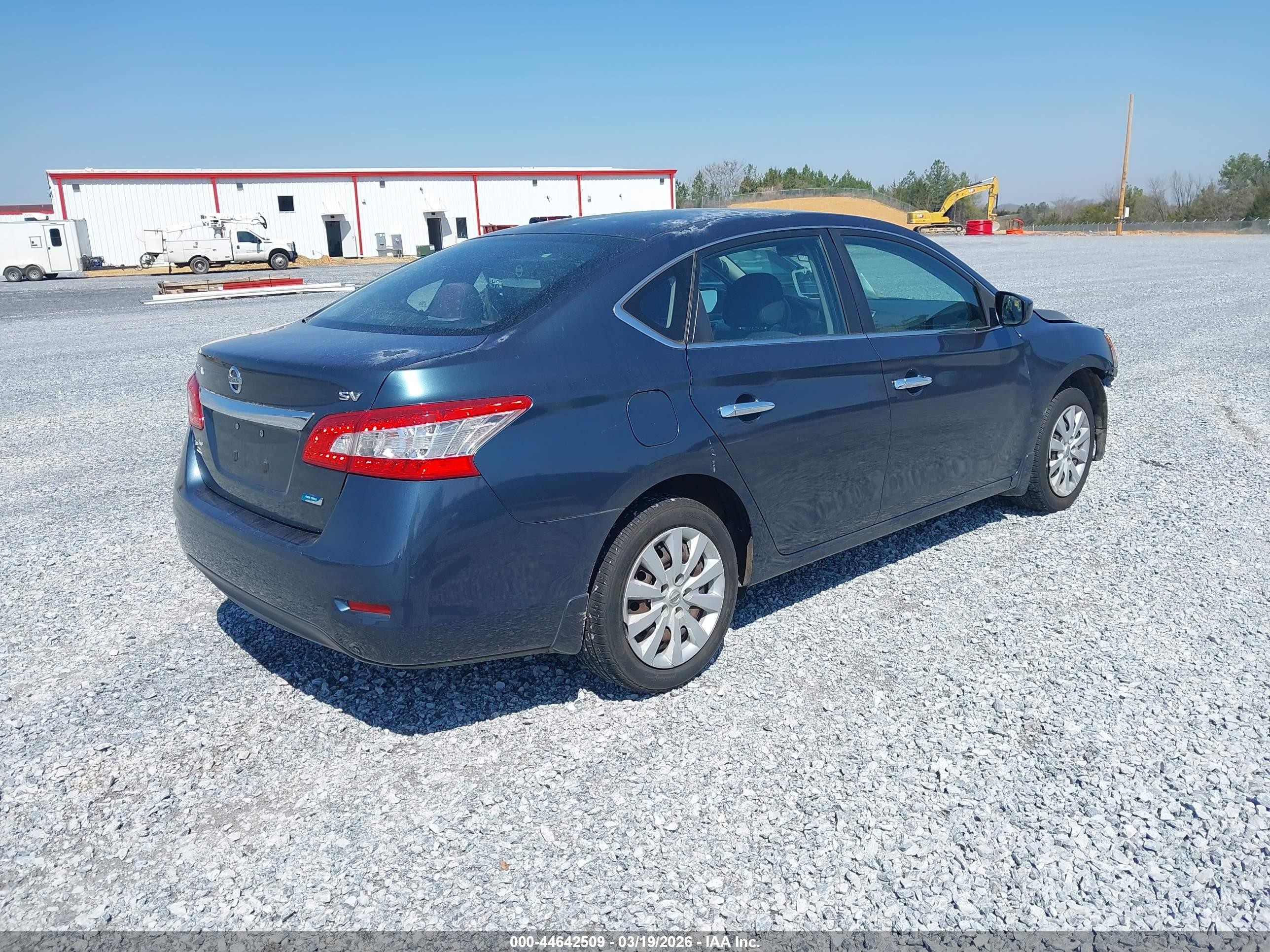 2014 Nissan Sentra Sv Blue vin: 3N1AB7AP0EY310765