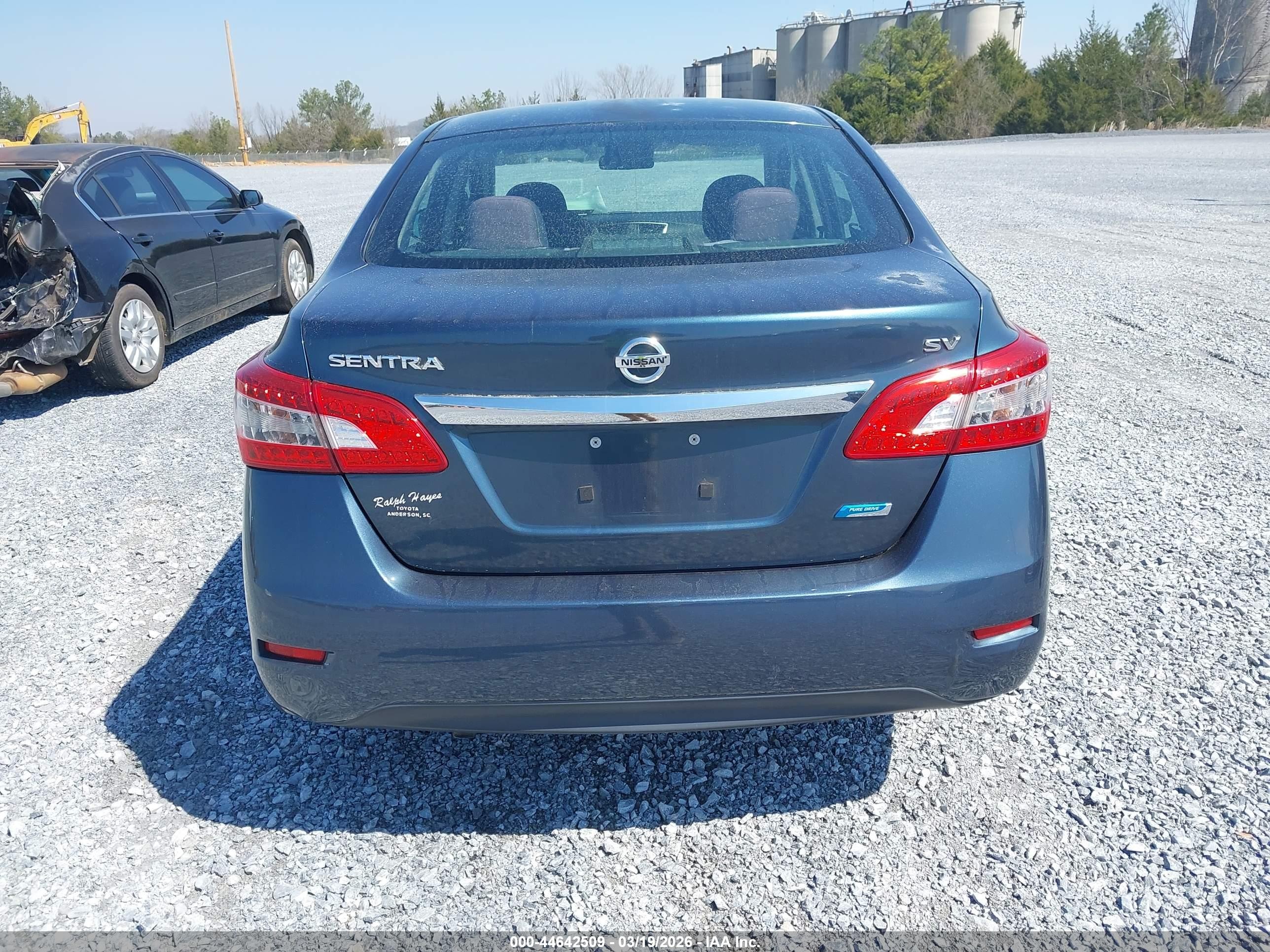 2014 Nissan Sentra Sv Blue vin: 3N1AB7AP0EY310765
