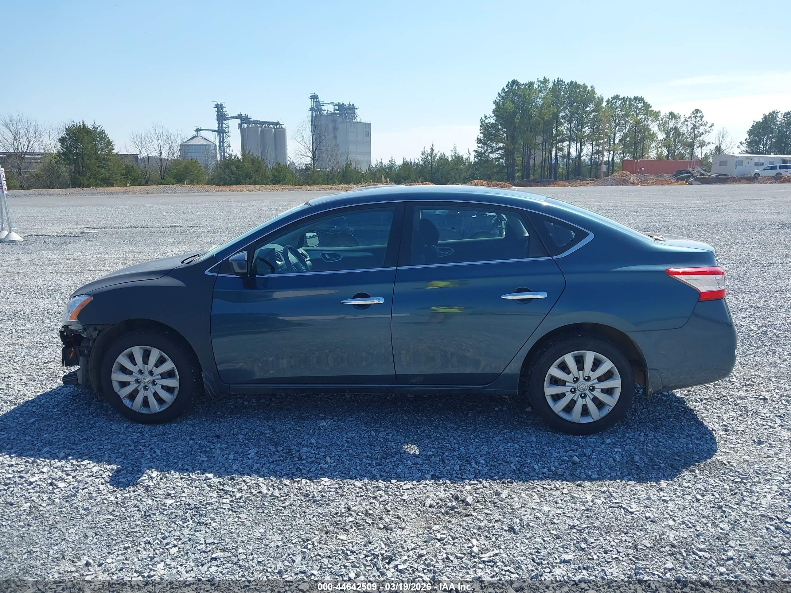 2014 Nissan Sentra Sv Blue vin: 3N1AB7AP0EY310765