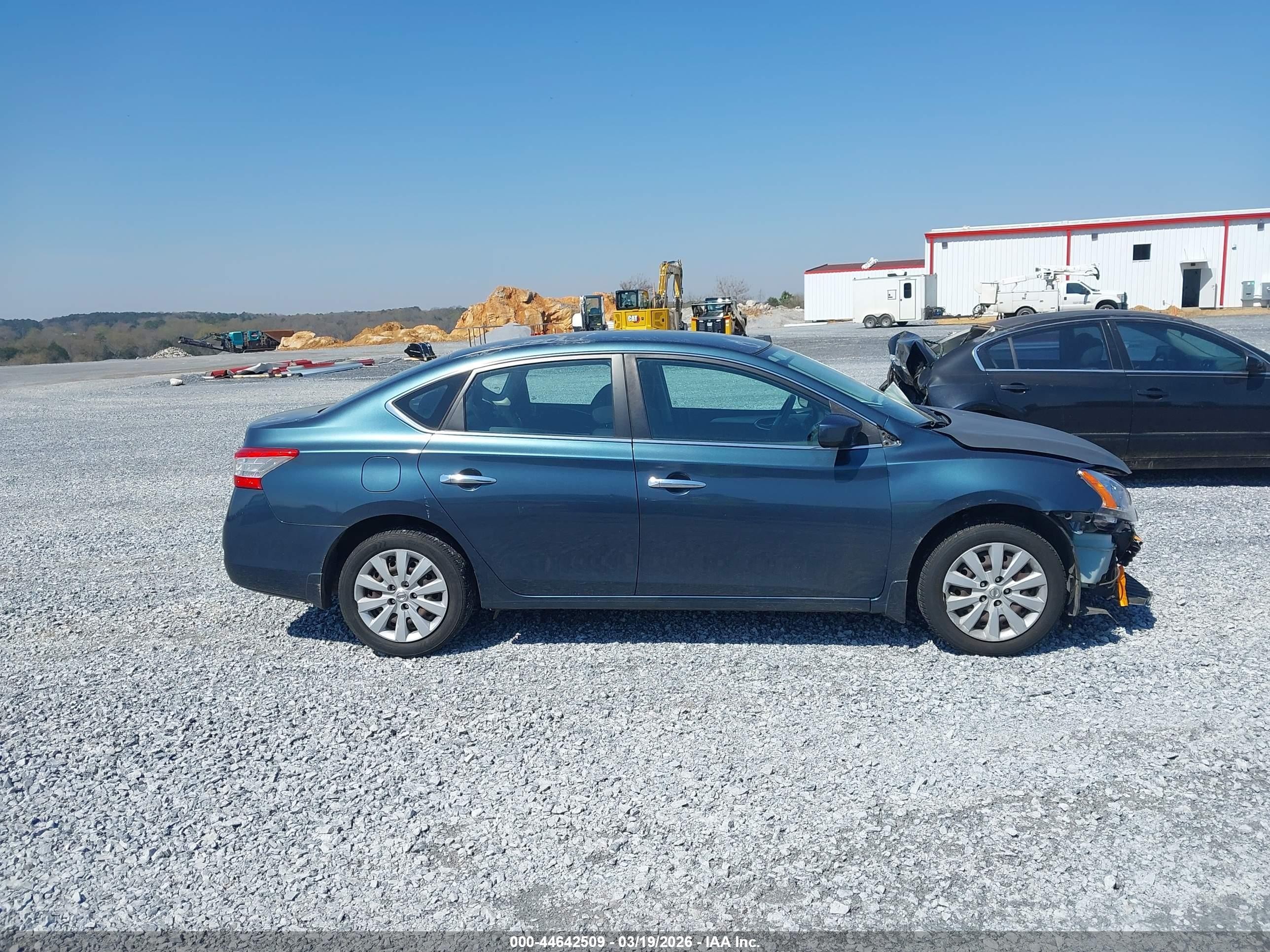 2014 Nissan Sentra Sv Blue vin: 3N1AB7AP0EY310765