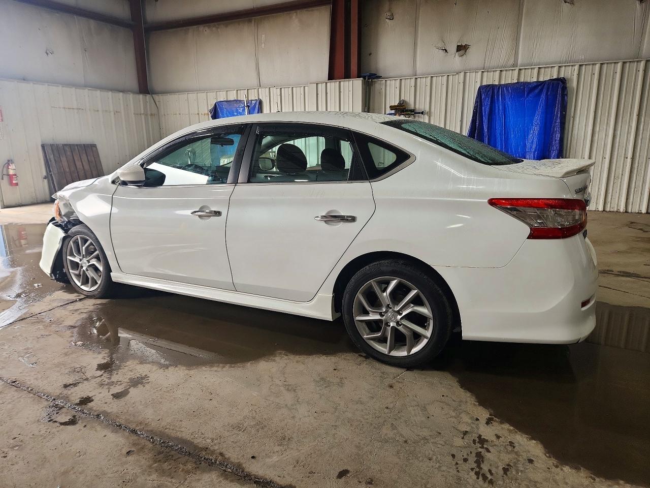 2014 Nissan Sentra S Белый vin: 3N1AB7AP0EY319501