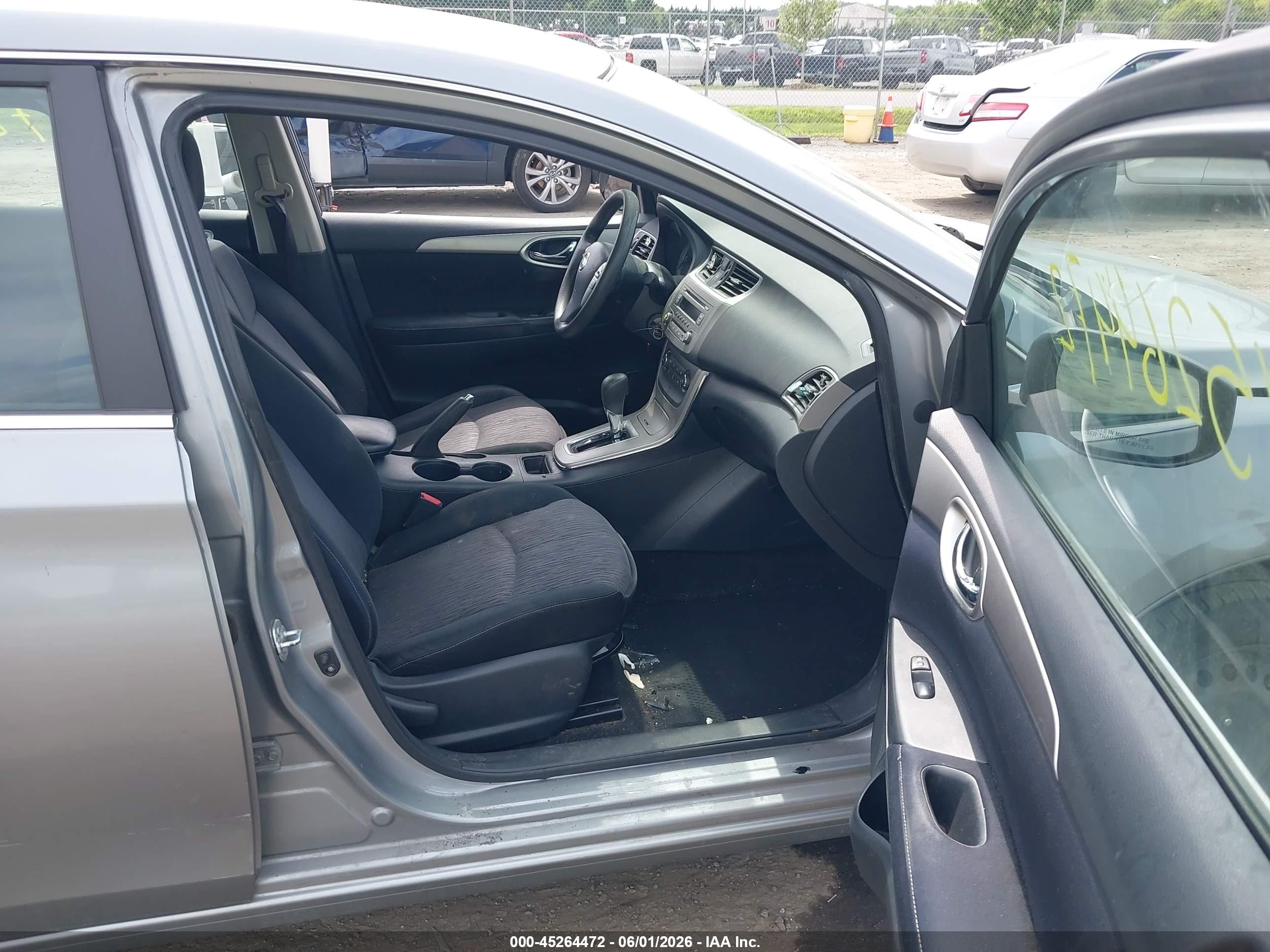2014 Nissan Sentra Sv Gray vin: 3N1AB7AP0EY320292