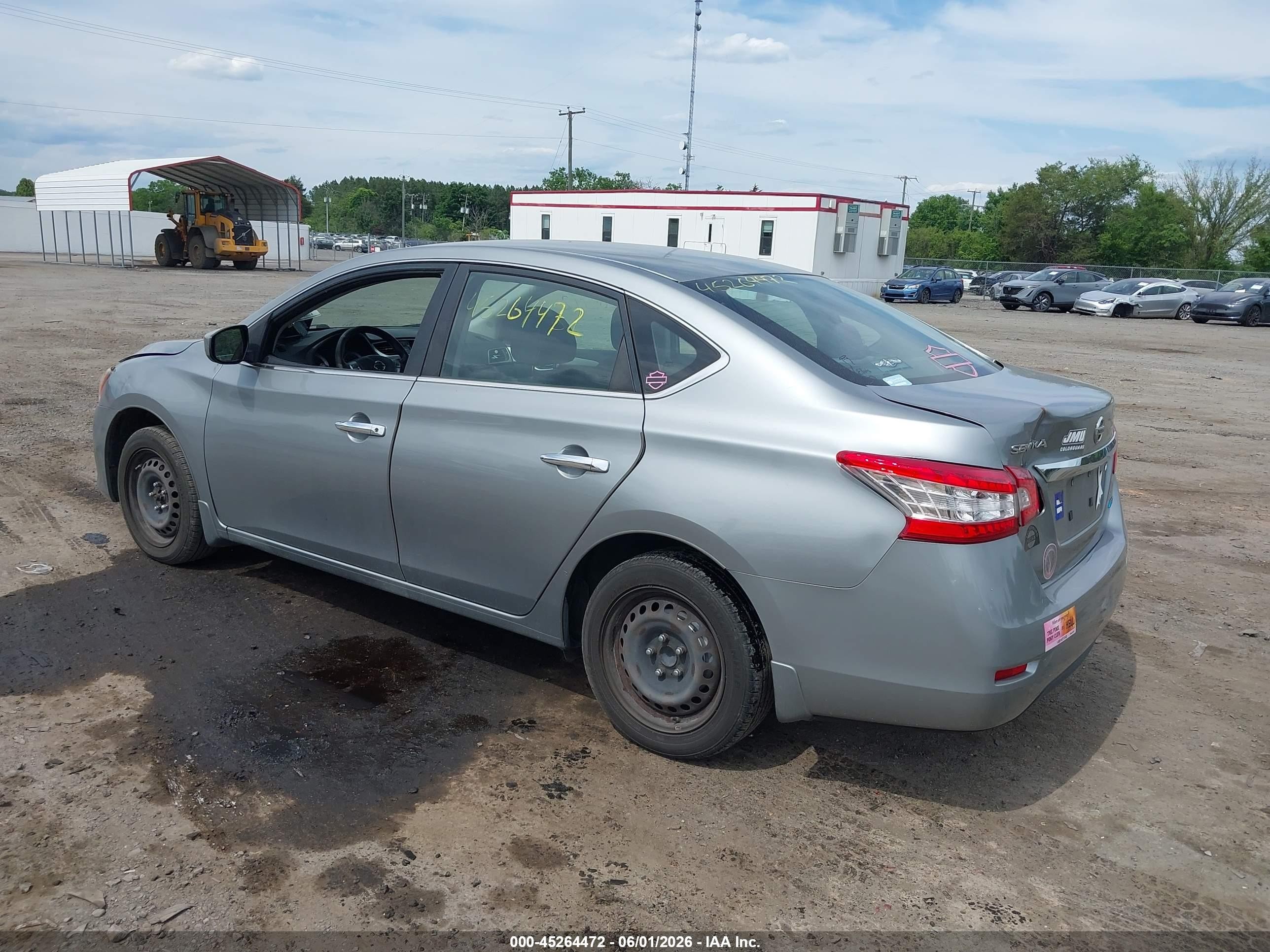 2014 Nissan Sentra Sv Gray vin: 3N1AB7AP0EY320292