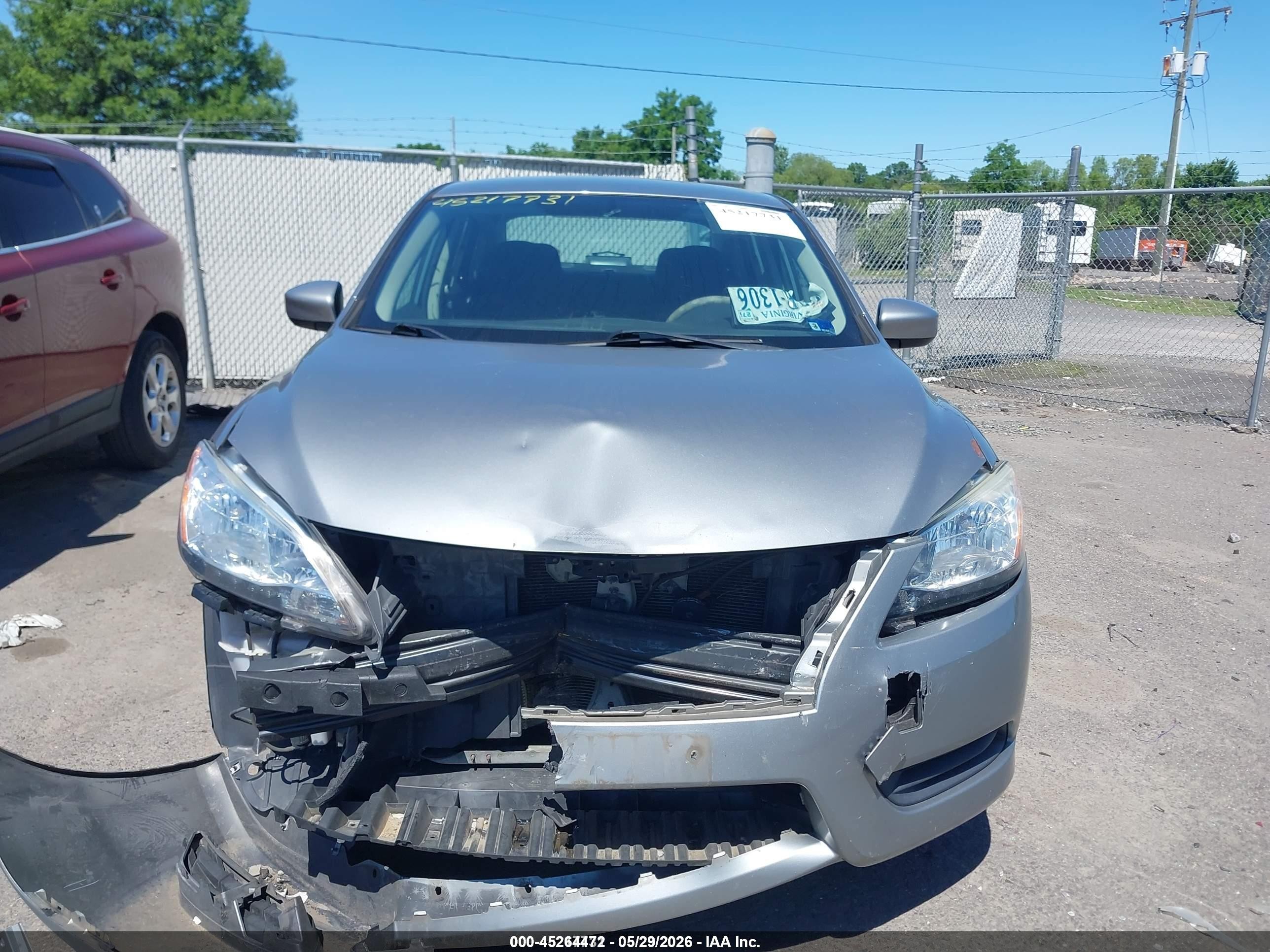 2014 Nissan Sentra Sv Gray vin: 3N1AB7AP0EY320292