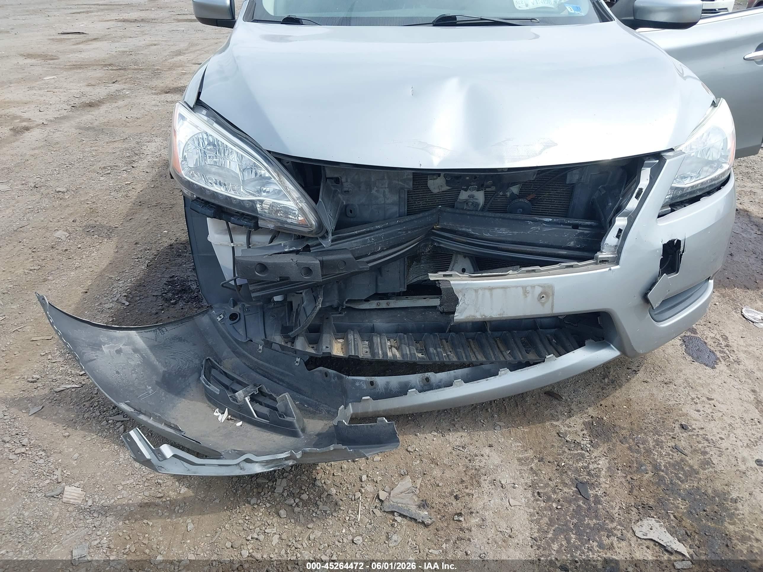 2014 Nissan Sentra Sv Gray vin: 3N1AB7AP0EY320292