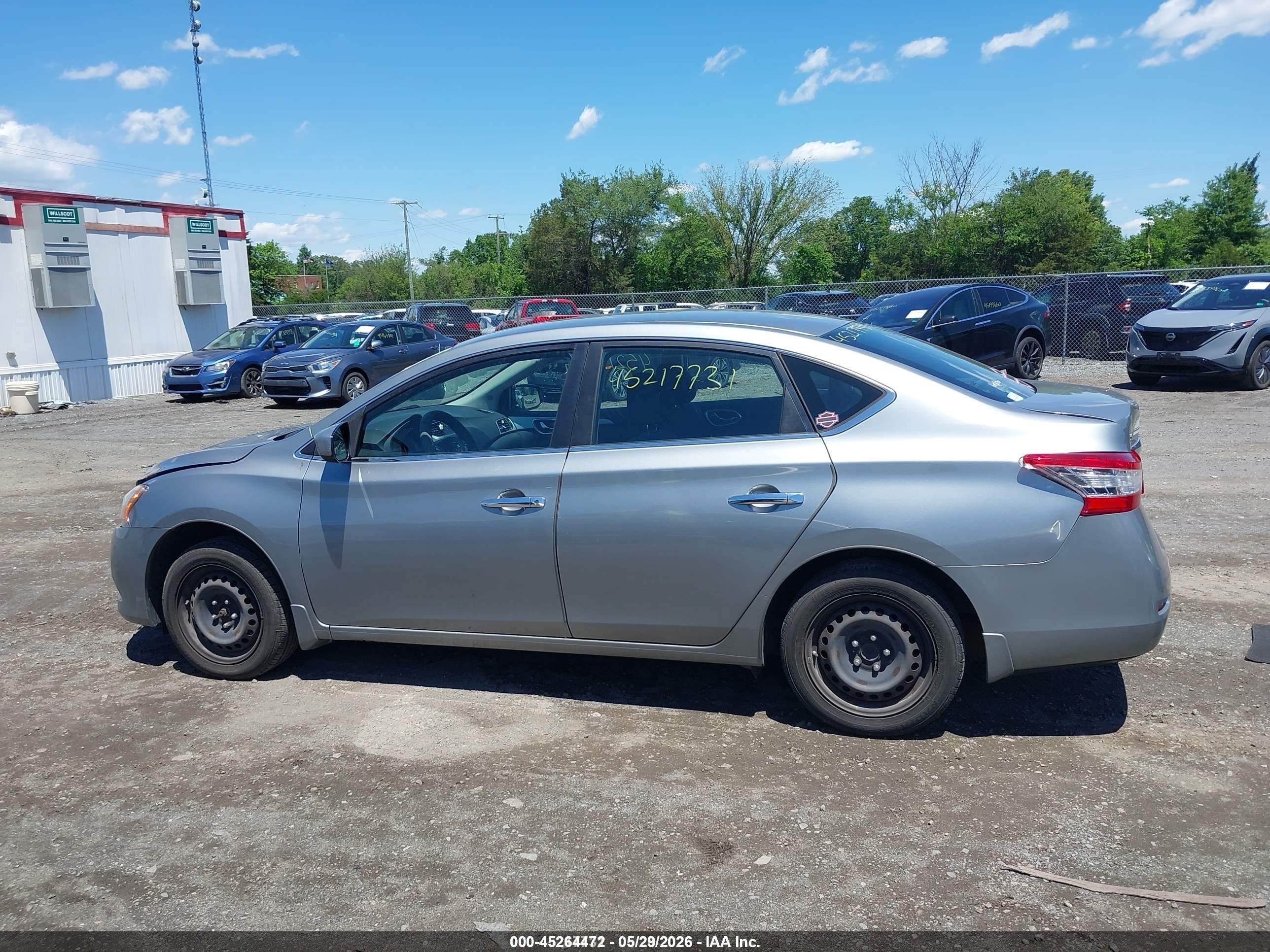 2014 Nissan Sentra Sv Gray vin: 3N1AB7AP0EY320292