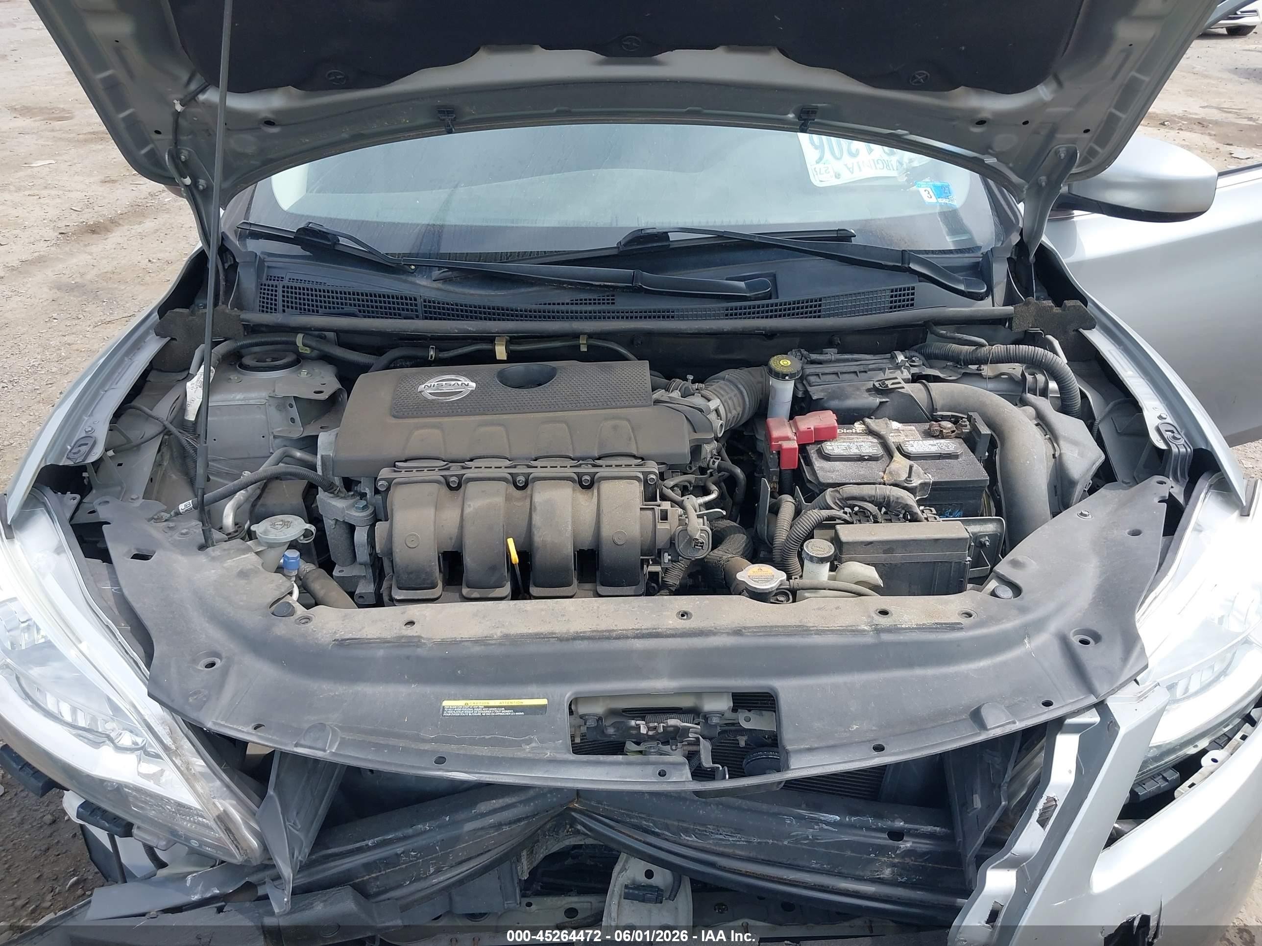 2014 Nissan Sentra Sv Gray vin: 3N1AB7AP0EY320292