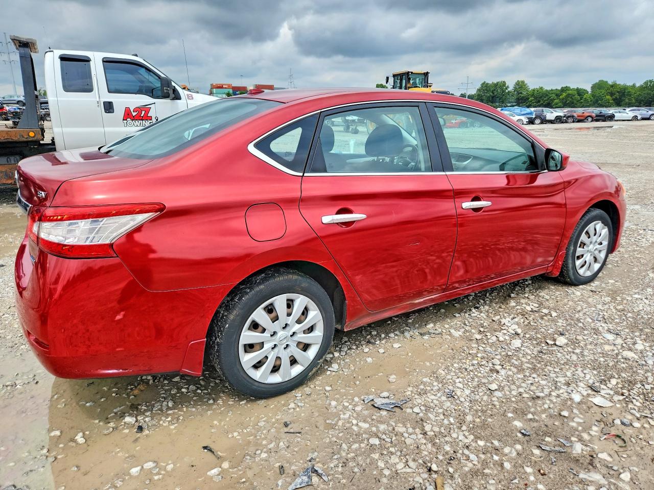 2014 Nissan Sentra Sv Red vin: 3N1AB7AP0EY321894