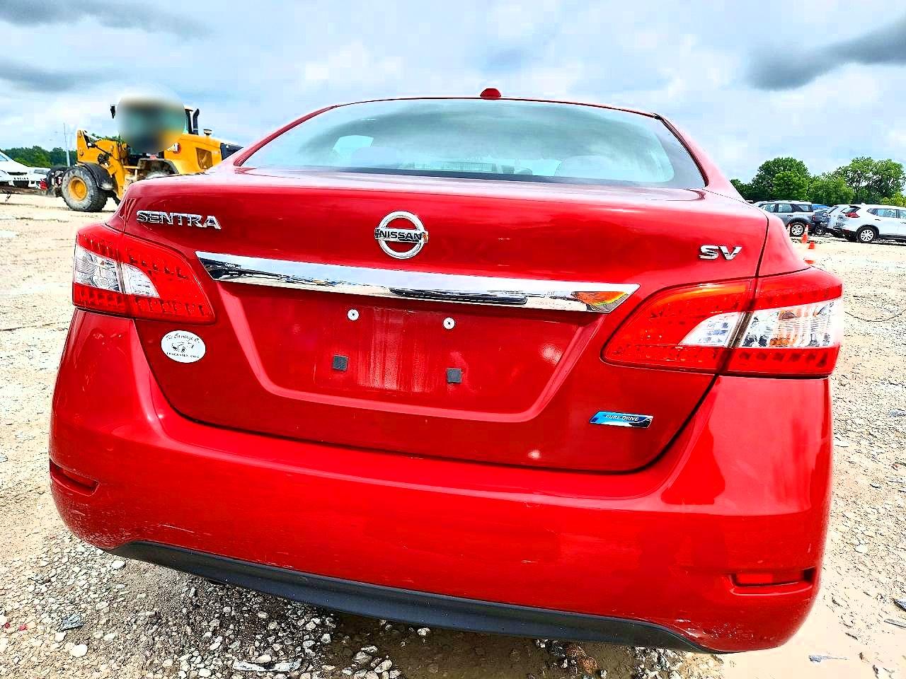 2014 Nissan Sentra Sv Red vin: 3N1AB7AP0EY321894