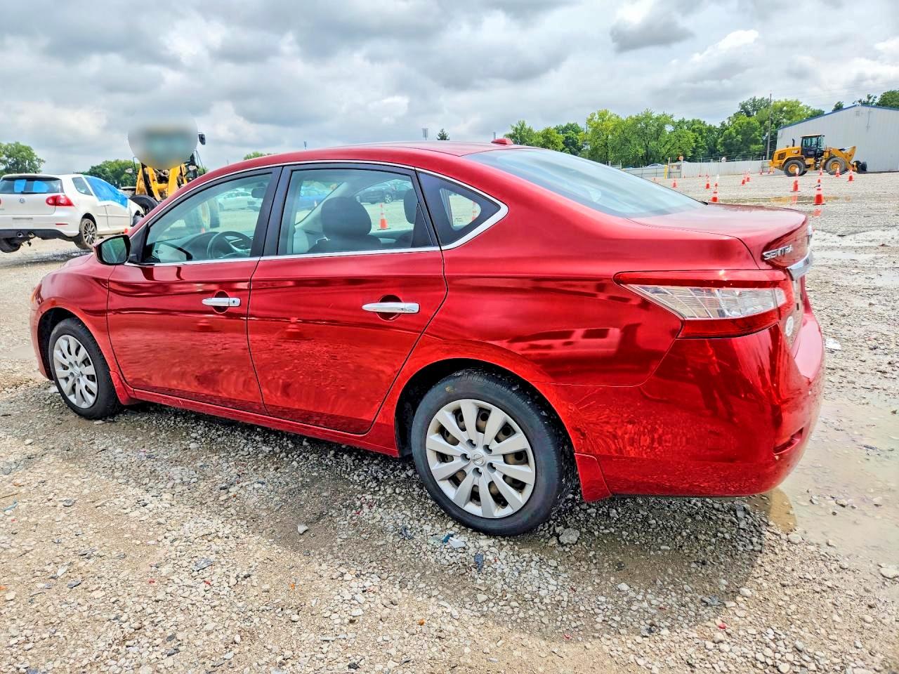 2014 Nissan Sentra Sv Red vin: 3N1AB7AP0EY321894