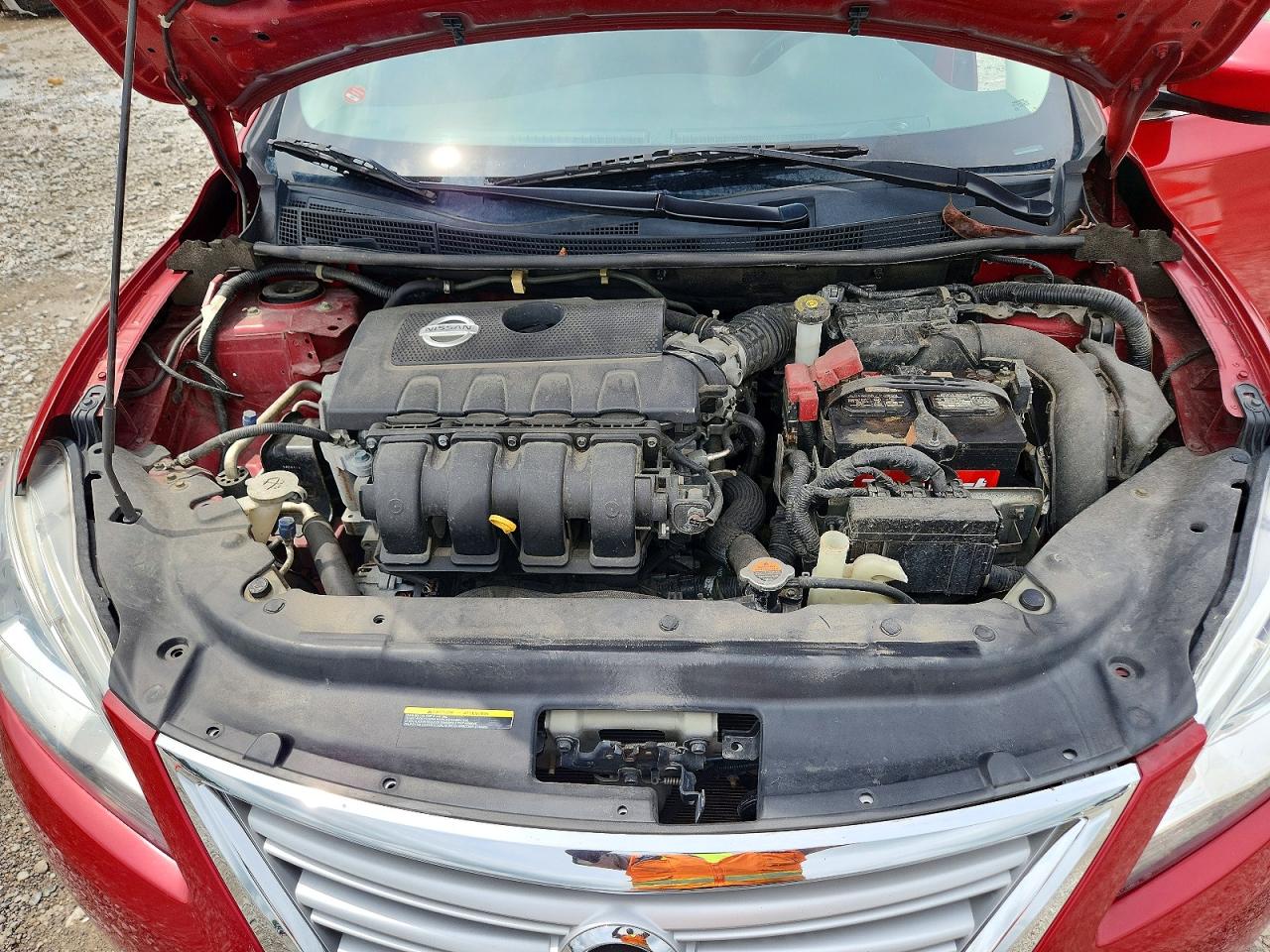2014 Nissan Sentra Sv Red vin: 3N1AB7AP0EY321894