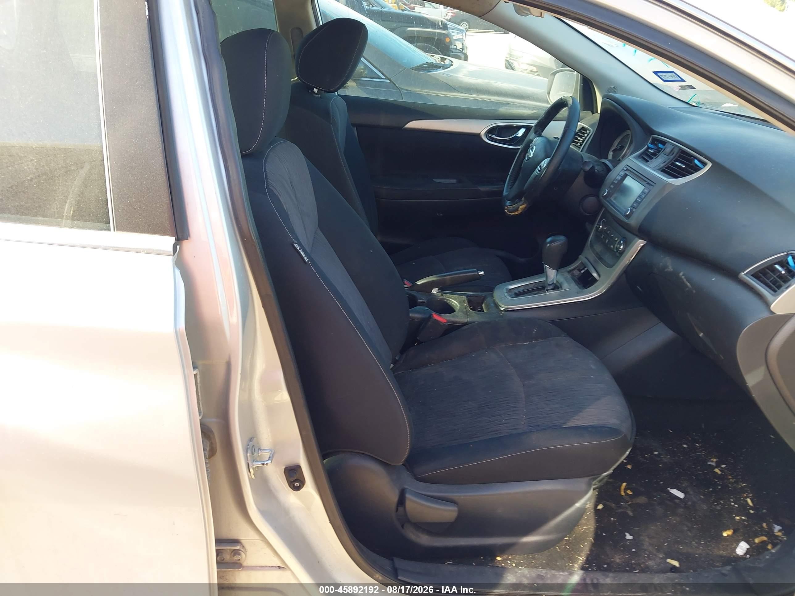 2014 Nissan Sentra Sv Silver vin: 3N1AB7AP0EY325699