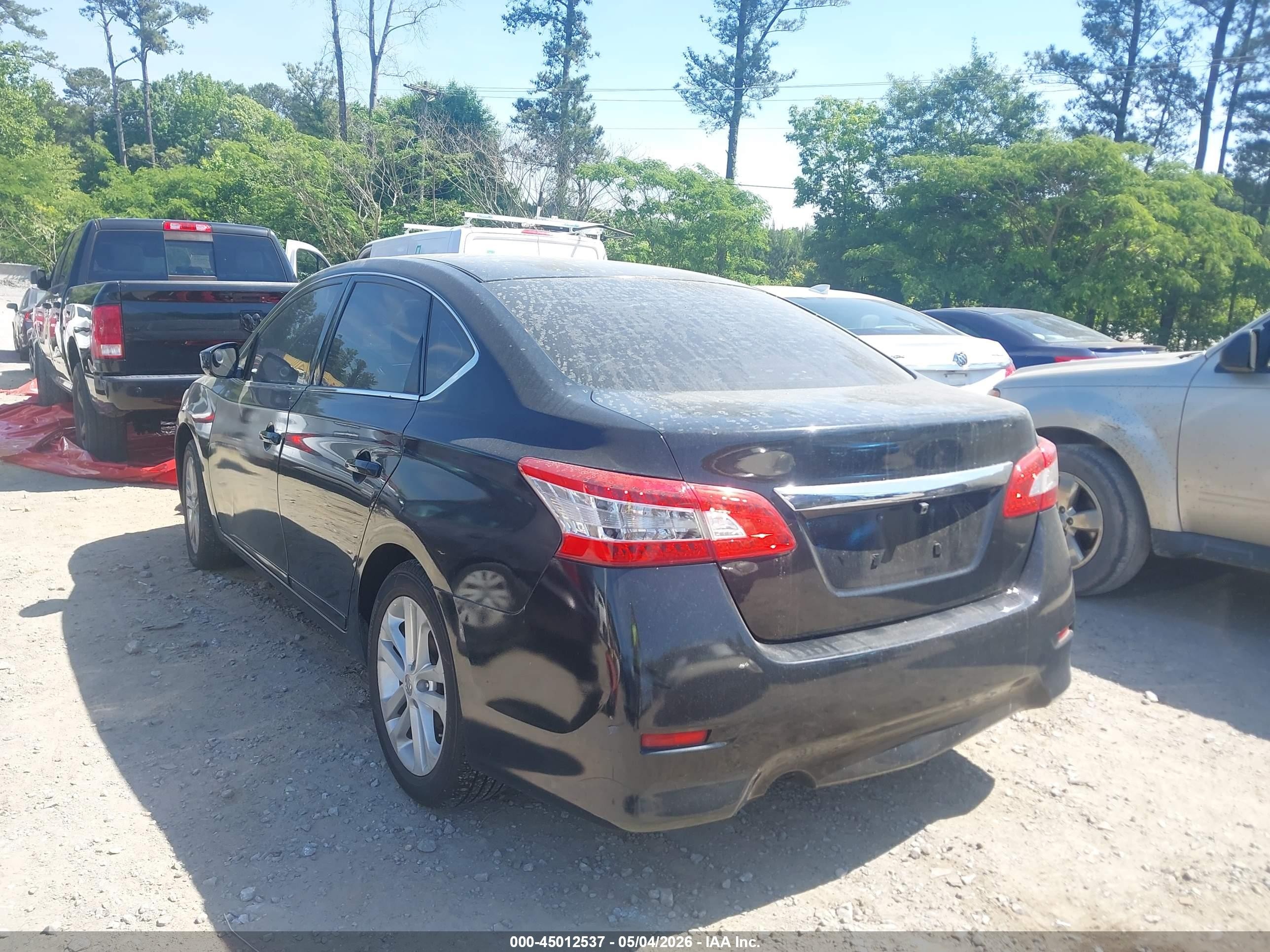 2014 Nissan Sentra S Черный vin: 3N1AB7AP0EY327839