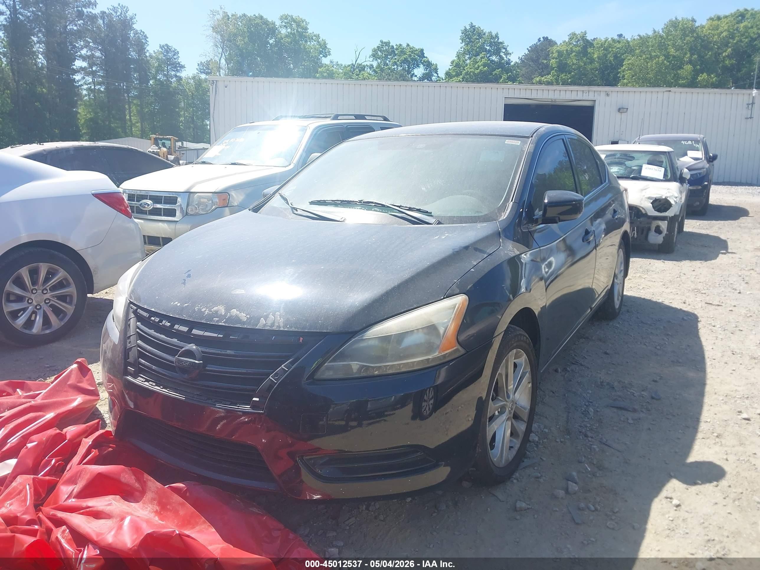 2014 Nissan Sentra S Черный vin: 3N1AB7AP0EY327839