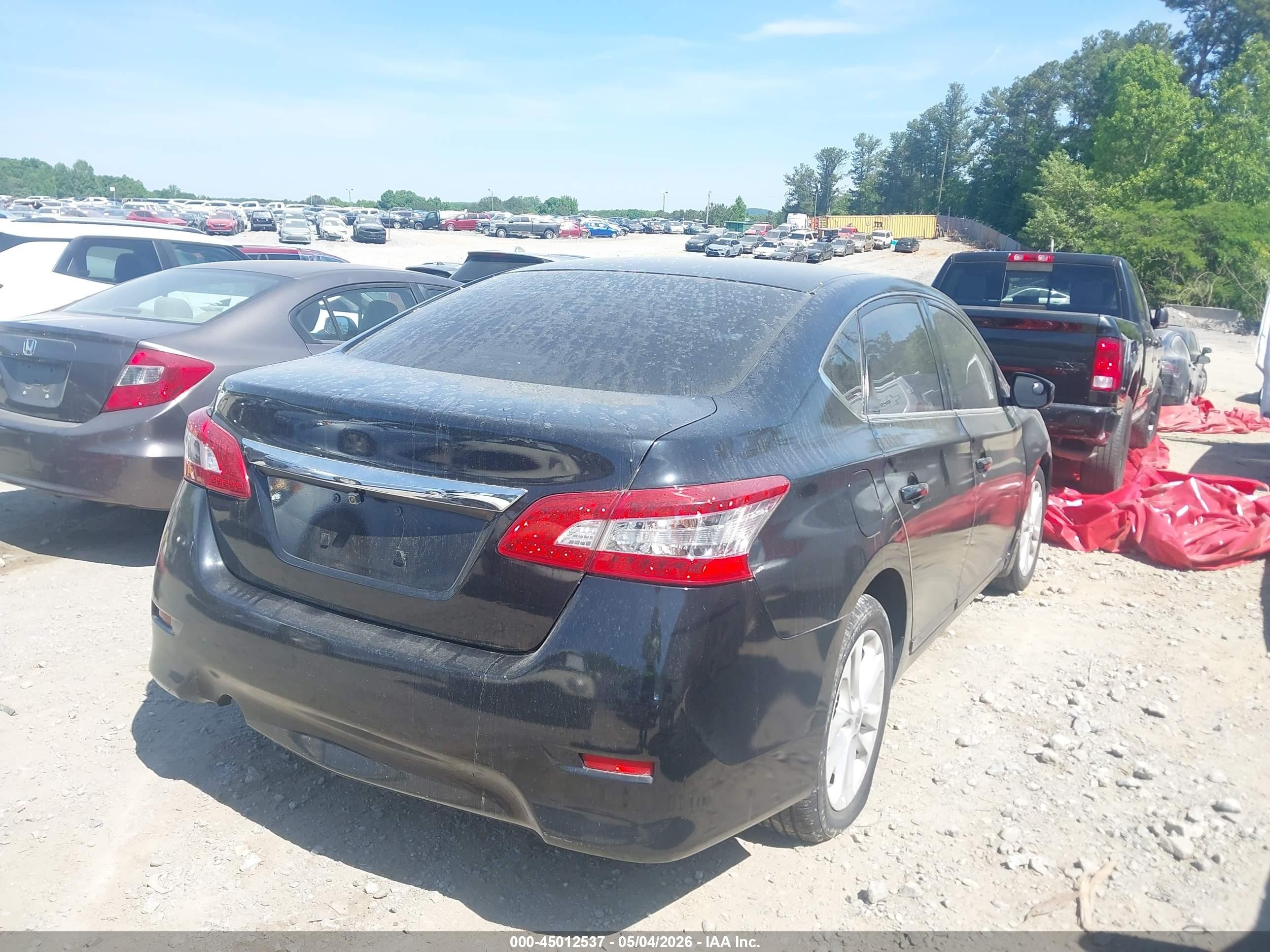 2014 Nissan Sentra S Черный vin: 3N1AB7AP0EY327839