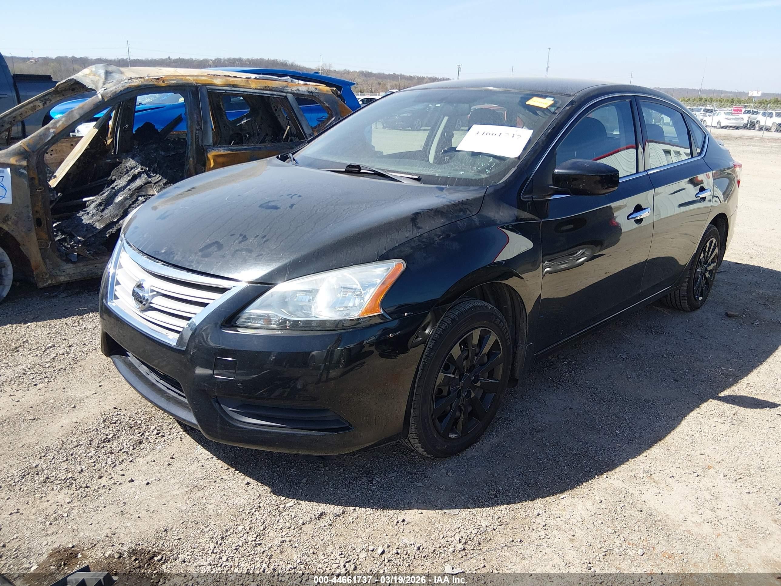 2014 Nissan Sentra Sv Черный vin: 3N1AB7AP0EY329266