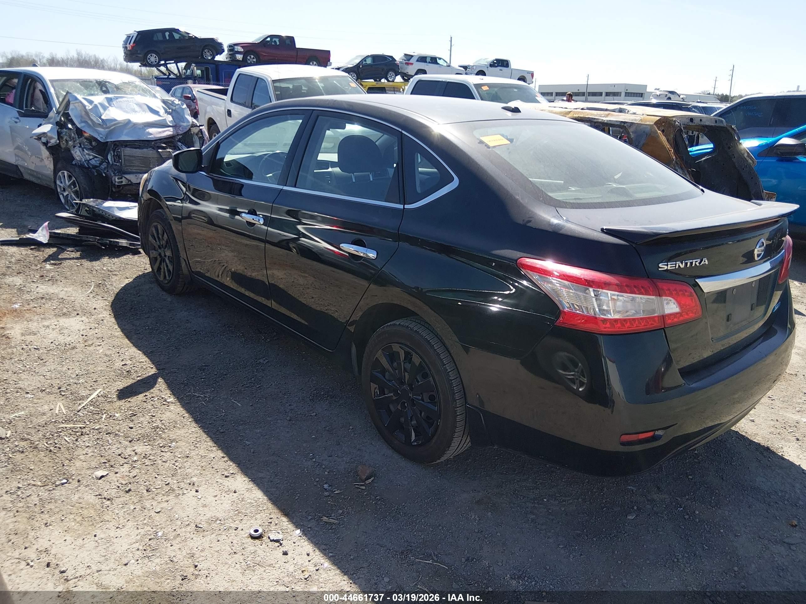 2014 Nissan Sentra Sv Черный vin: 3N1AB7AP0EY329266