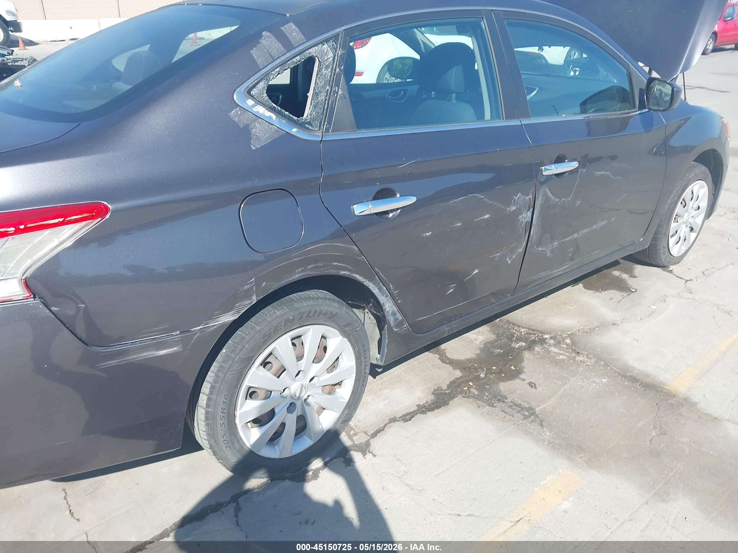 2014 Nissan Sentra Sv Gray vin: 3N1AB7AP0EY330143