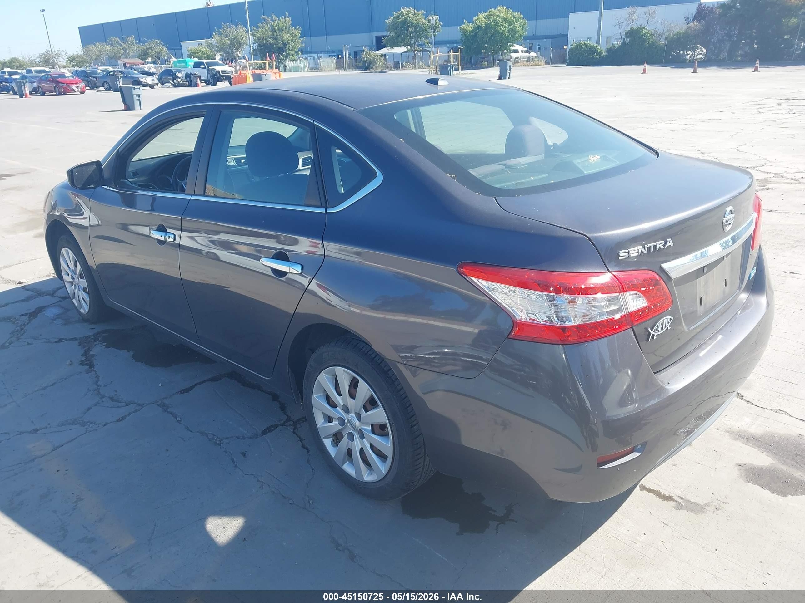 2014 Nissan Sentra Sv Gray vin: 3N1AB7AP0EY330143