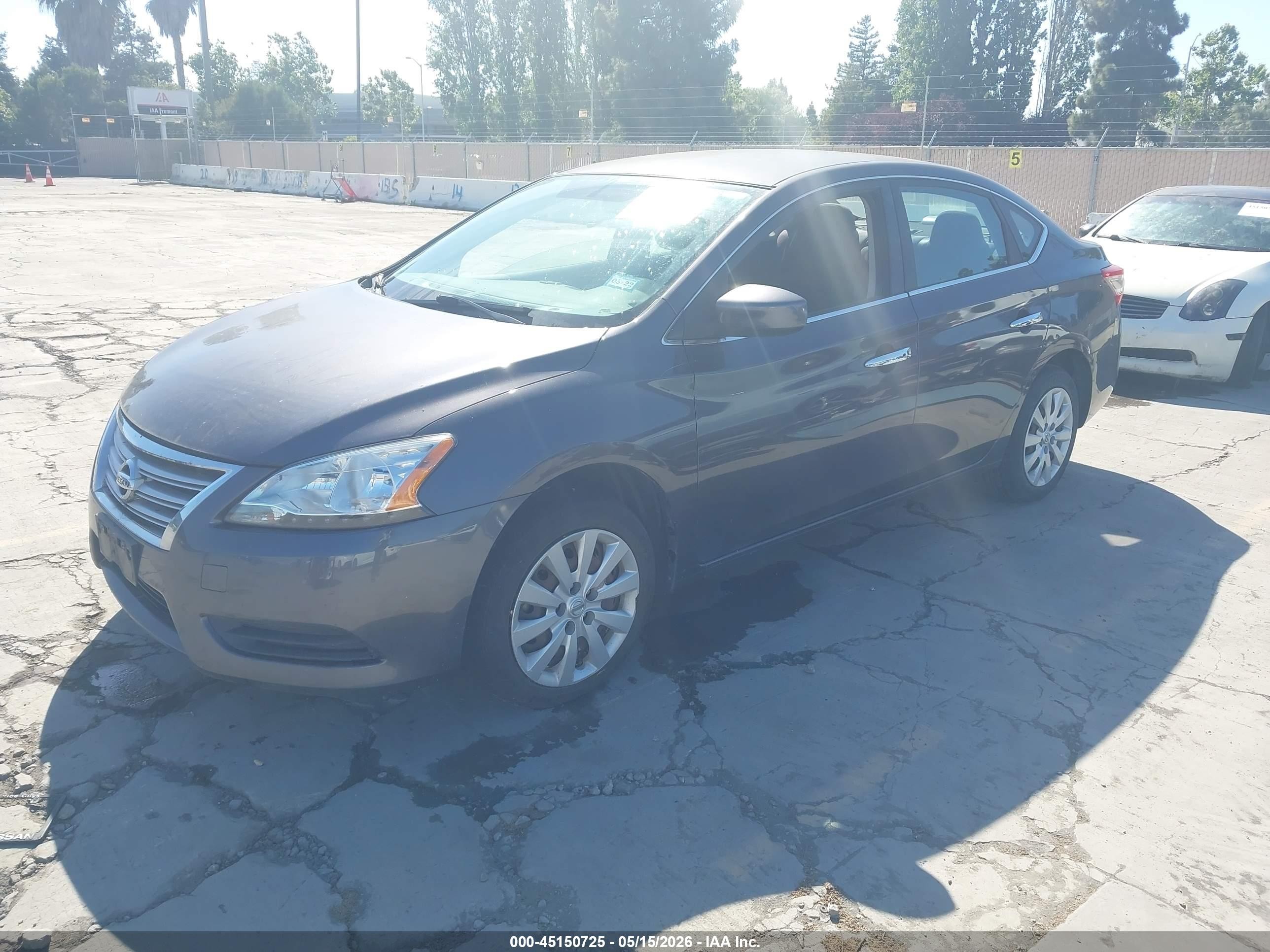 2014 Nissan Sentra Sv Gray vin: 3N1AB7AP0EY330143