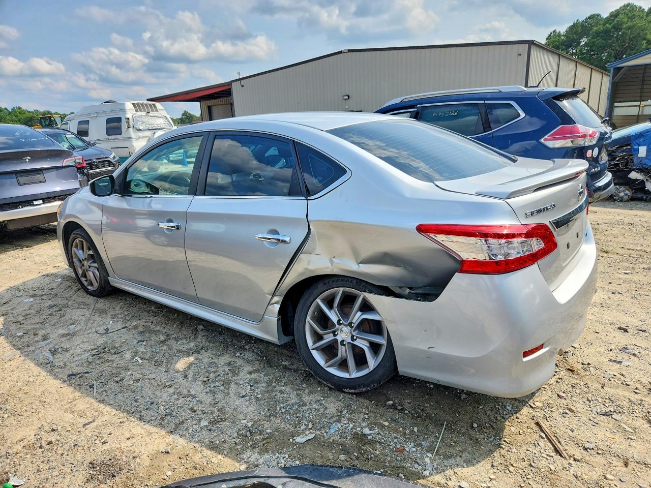 2014 Nissan Sentra Sr Silver vin: 3N1AB7AP0EY331051