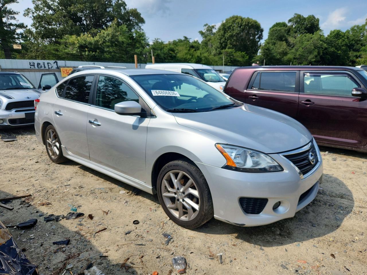 2014 Nissan Sentra Sr Silver vin: 3N1AB7AP0EY331051
