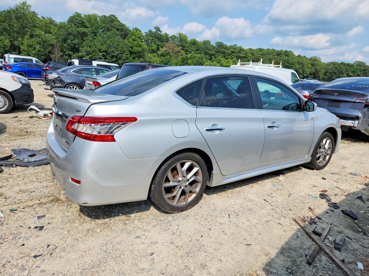 2014 Nissan Sentra Sr Silver vin: 3N1AB7AP0EY331051