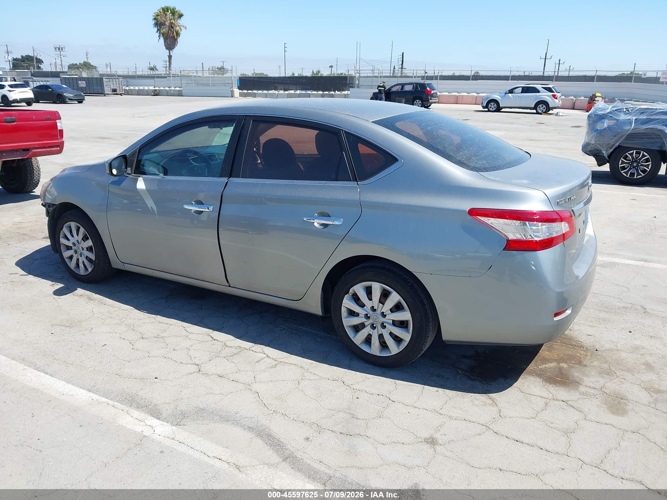 2014 Nissan Sentra S Silver vin: 3N1AB7AP0EY333804