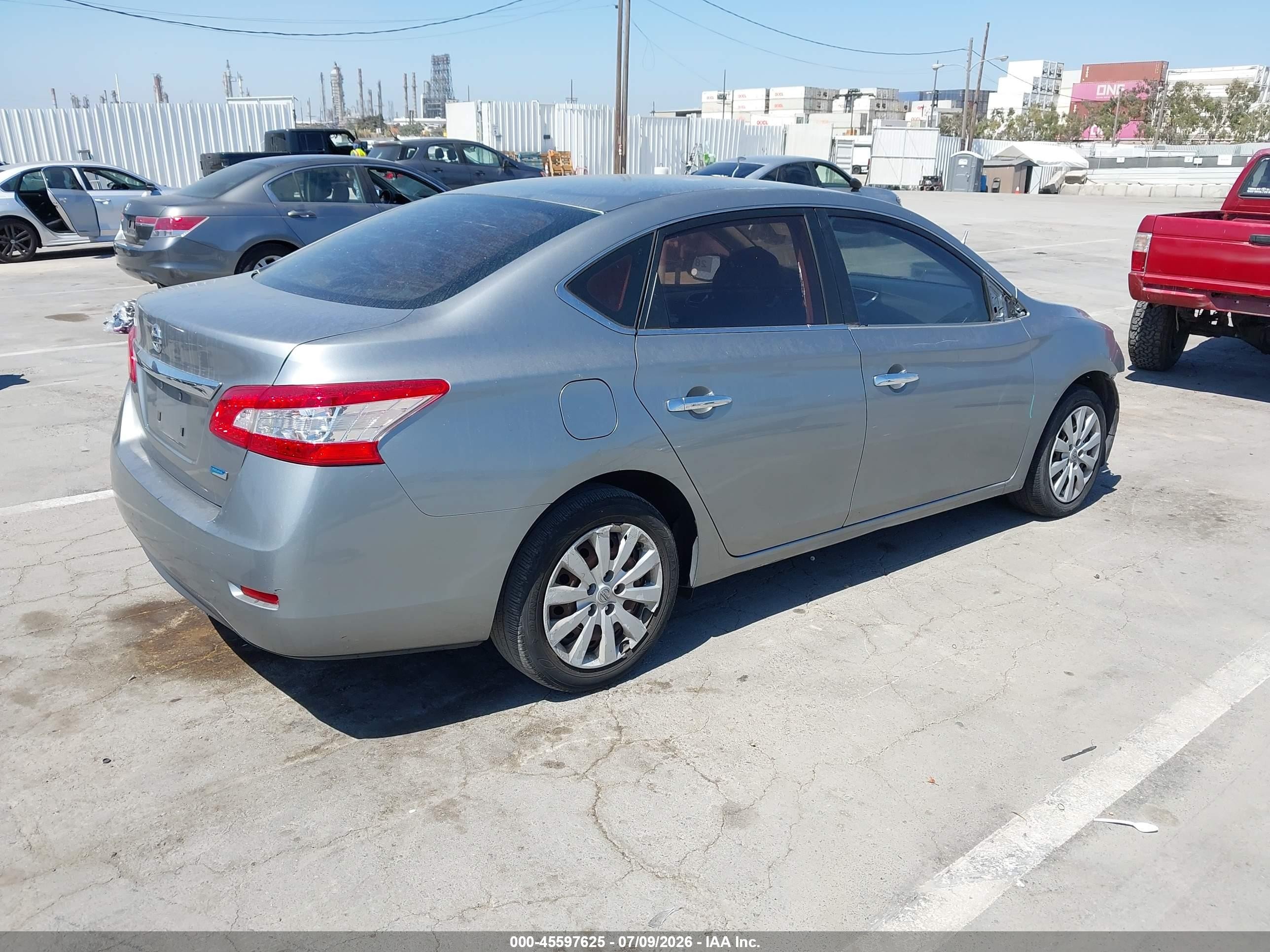 2014 Nissan Sentra S Silver vin: 3N1AB7AP0EY333804