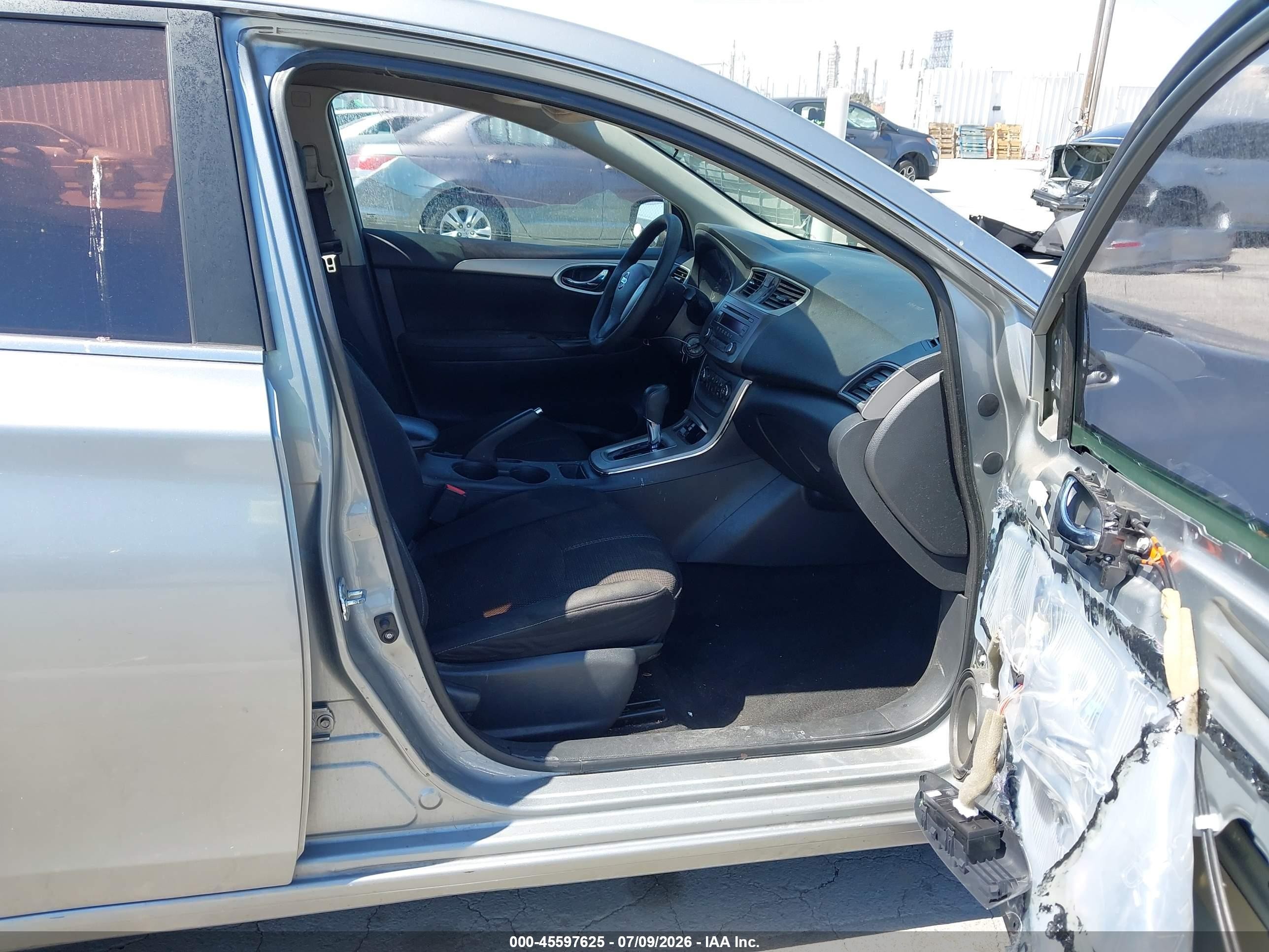 2014 Nissan Sentra S Silver vin: 3N1AB7AP0EY333804