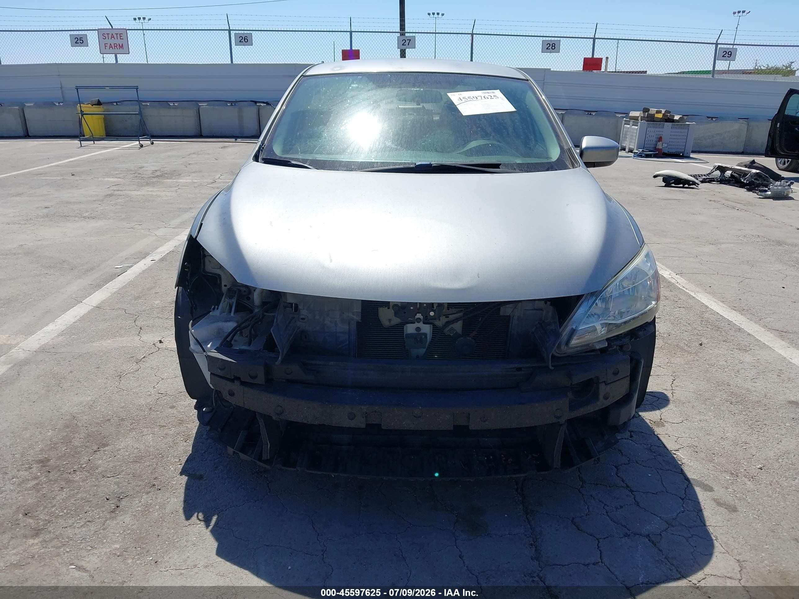 2014 Nissan Sentra S Silver vin: 3N1AB7AP0EY333804