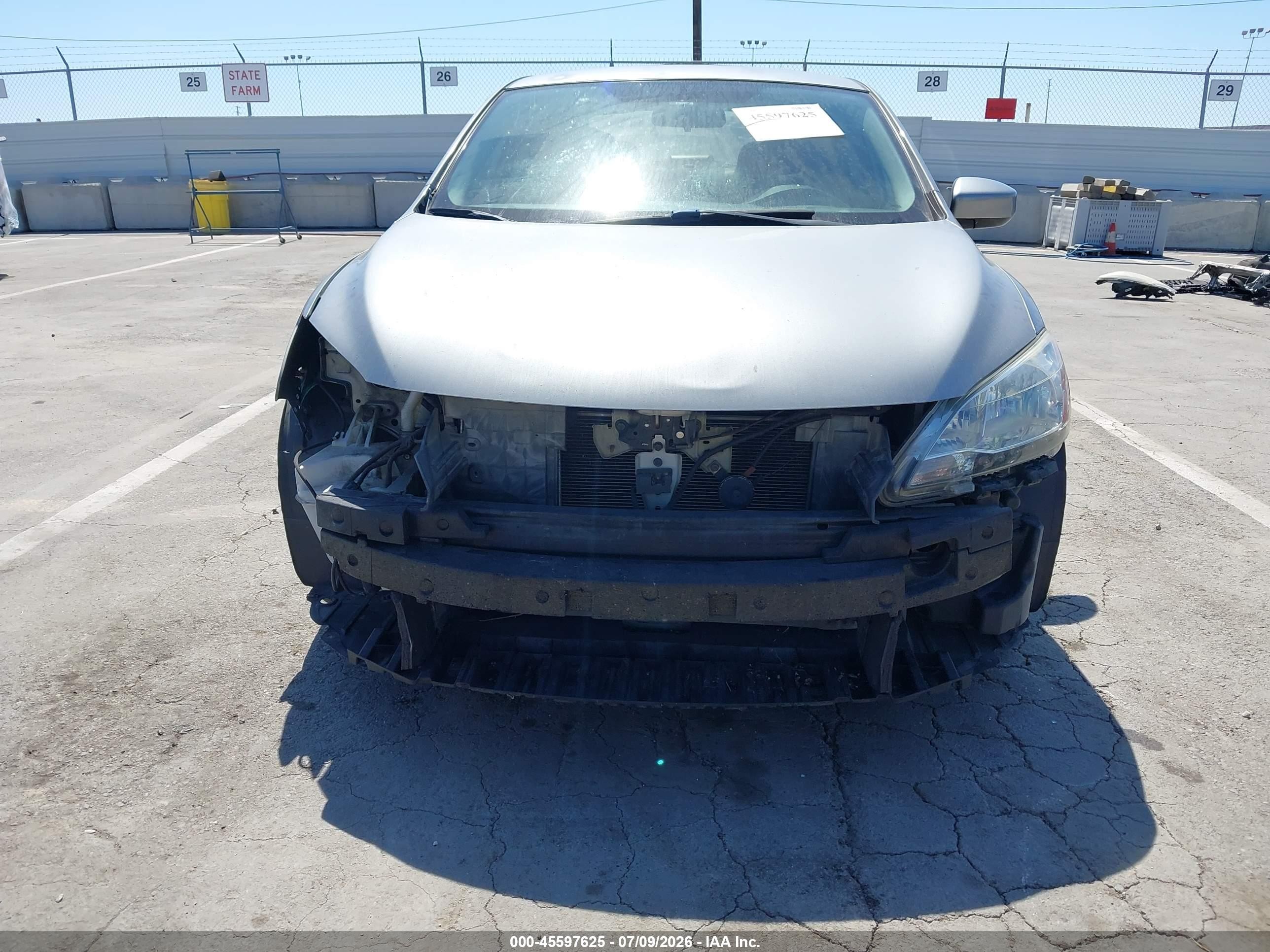 2014 Nissan Sentra S Silver vin: 3N1AB7AP0EY333804