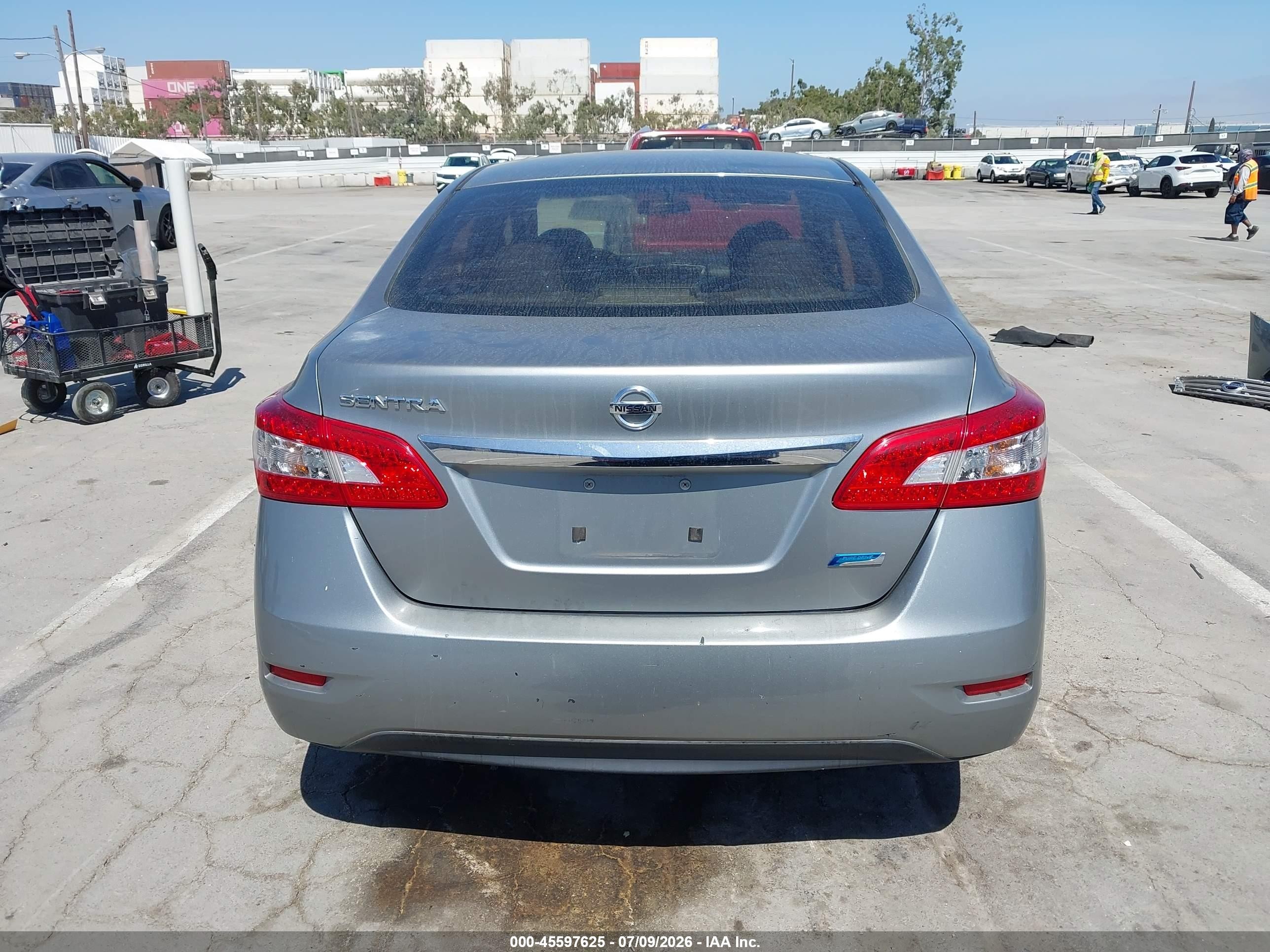 2014 Nissan Sentra S Silver vin: 3N1AB7AP0EY333804